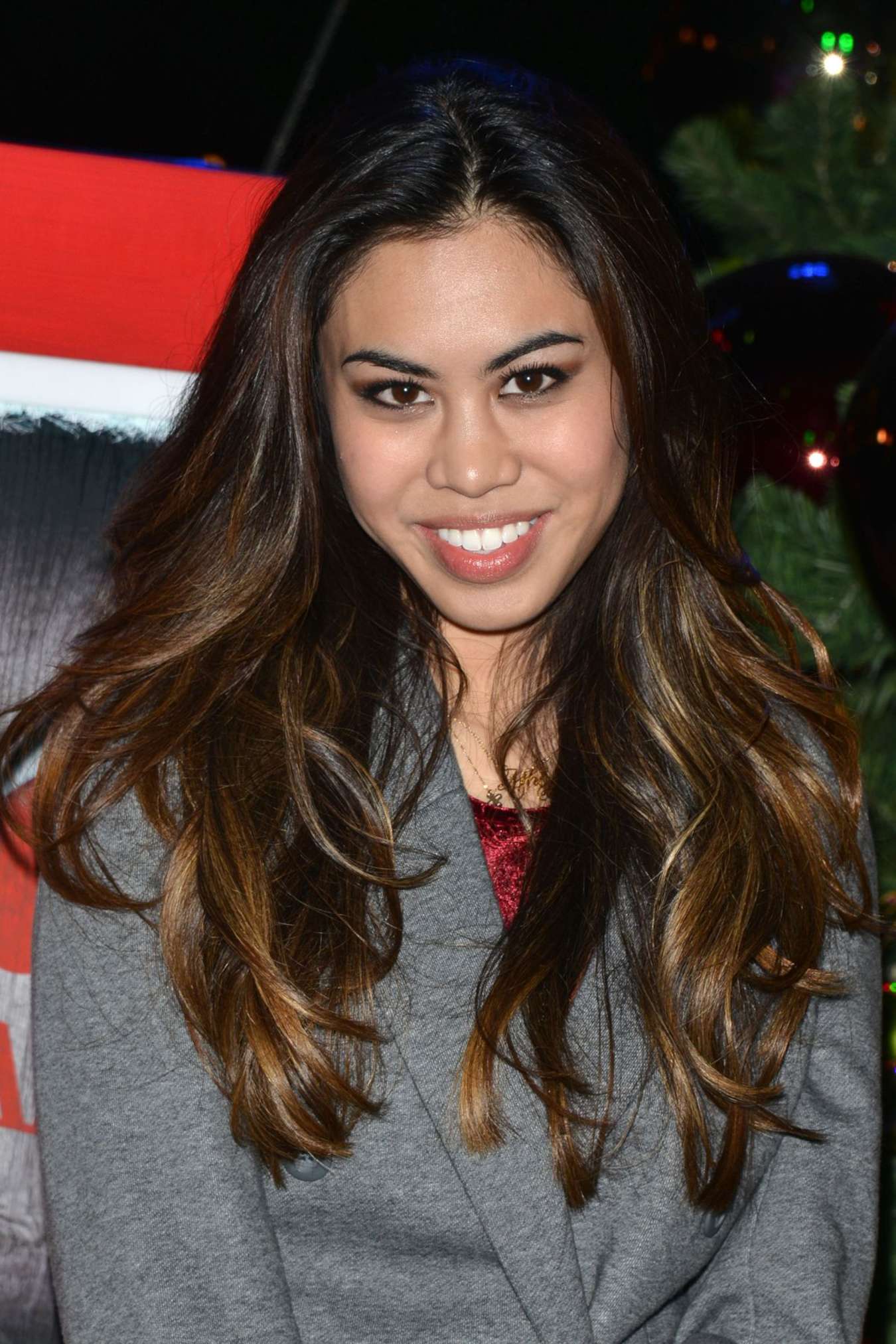 Ashley Argota Knotts Merry Farm Holiday Tree Lighting in Buena Park