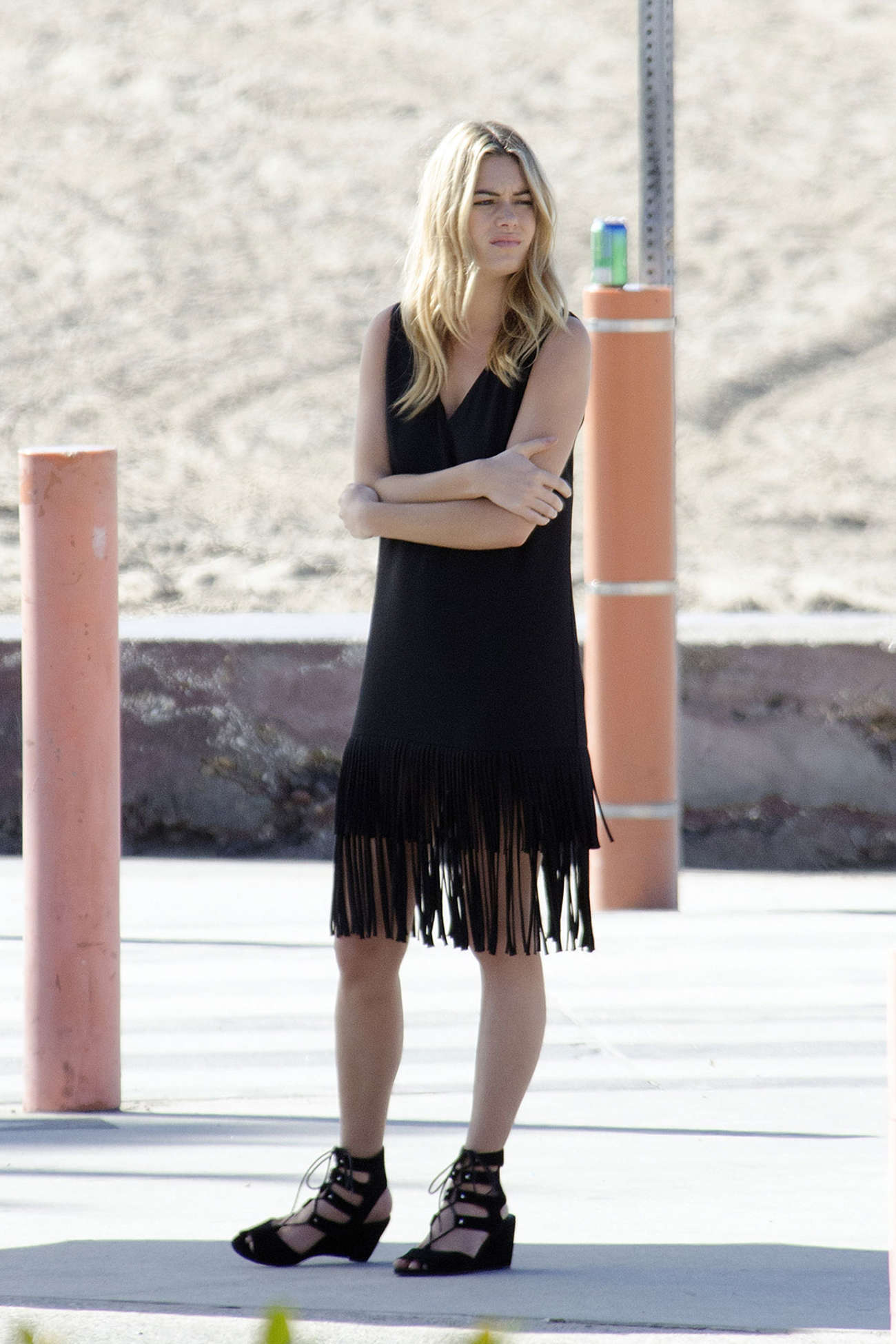Camille Rowe Photoshoot in Venice-1
