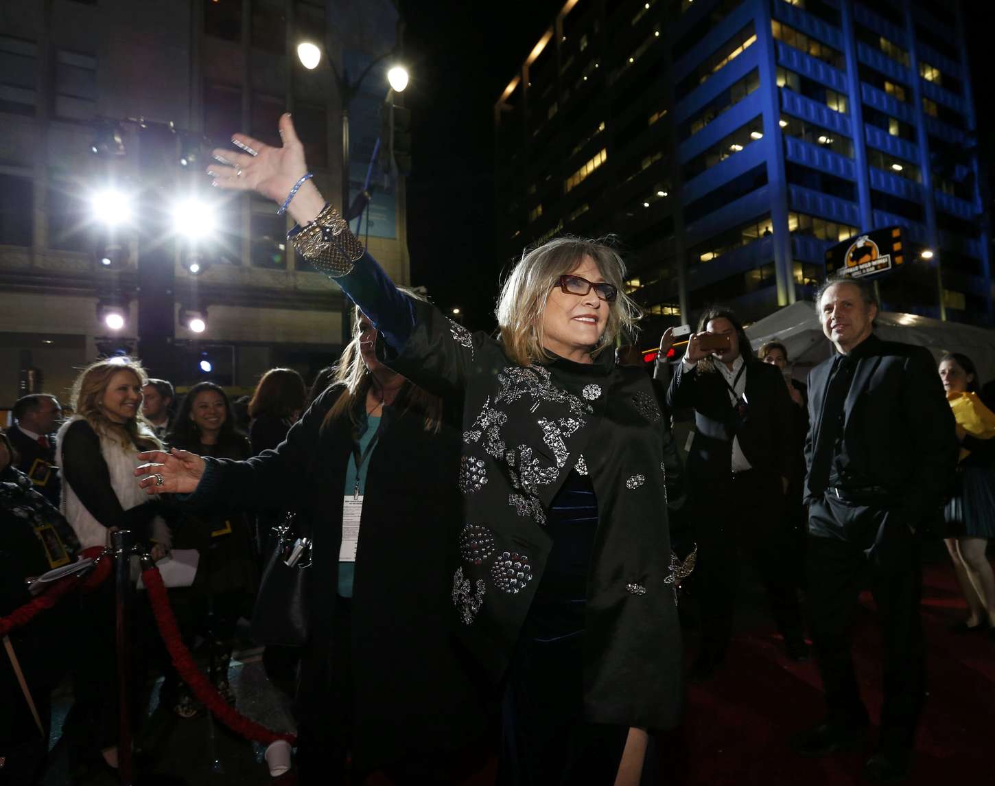 Carrie Fisher Star Wars The Force Awakens world premiere at the TCL Chinese Theatre
