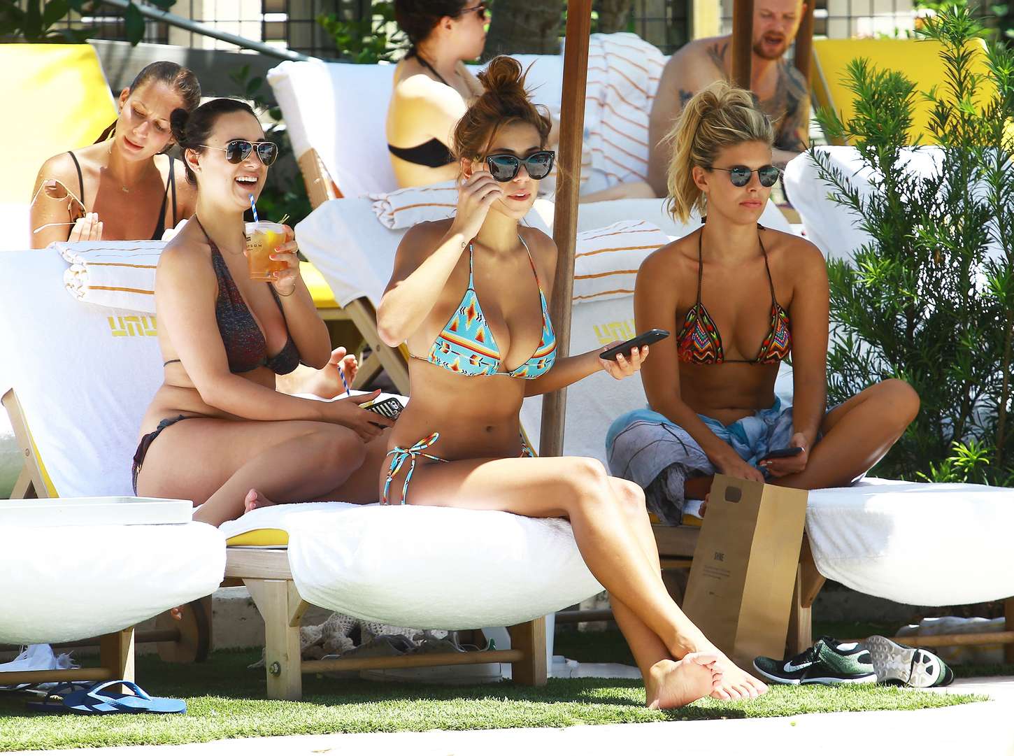 Devin Brugman and Natasha Oakley Bikini Candids in Miami