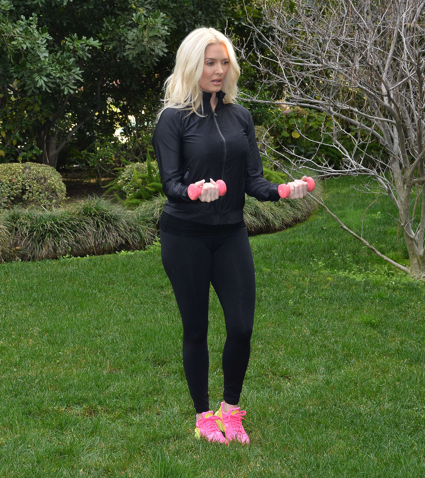 Erika Jayne Works Out at at Park in Beverly Hills