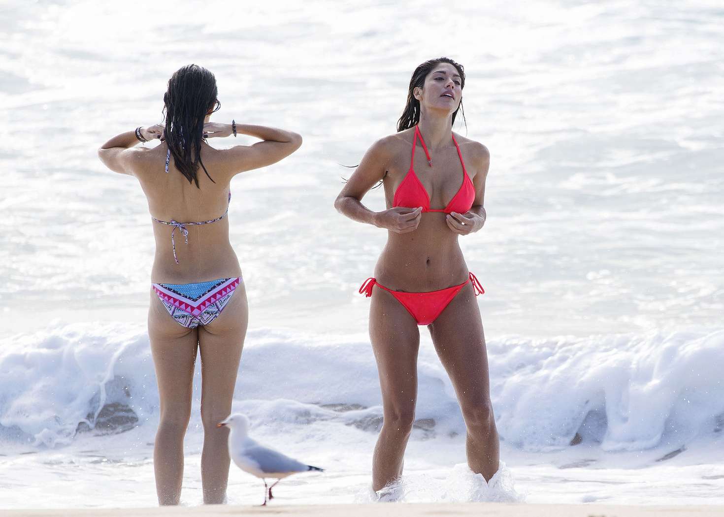 Isabella Giovinazzo and Pia Miller Bikini Photoshoot on Sydney Beach-1