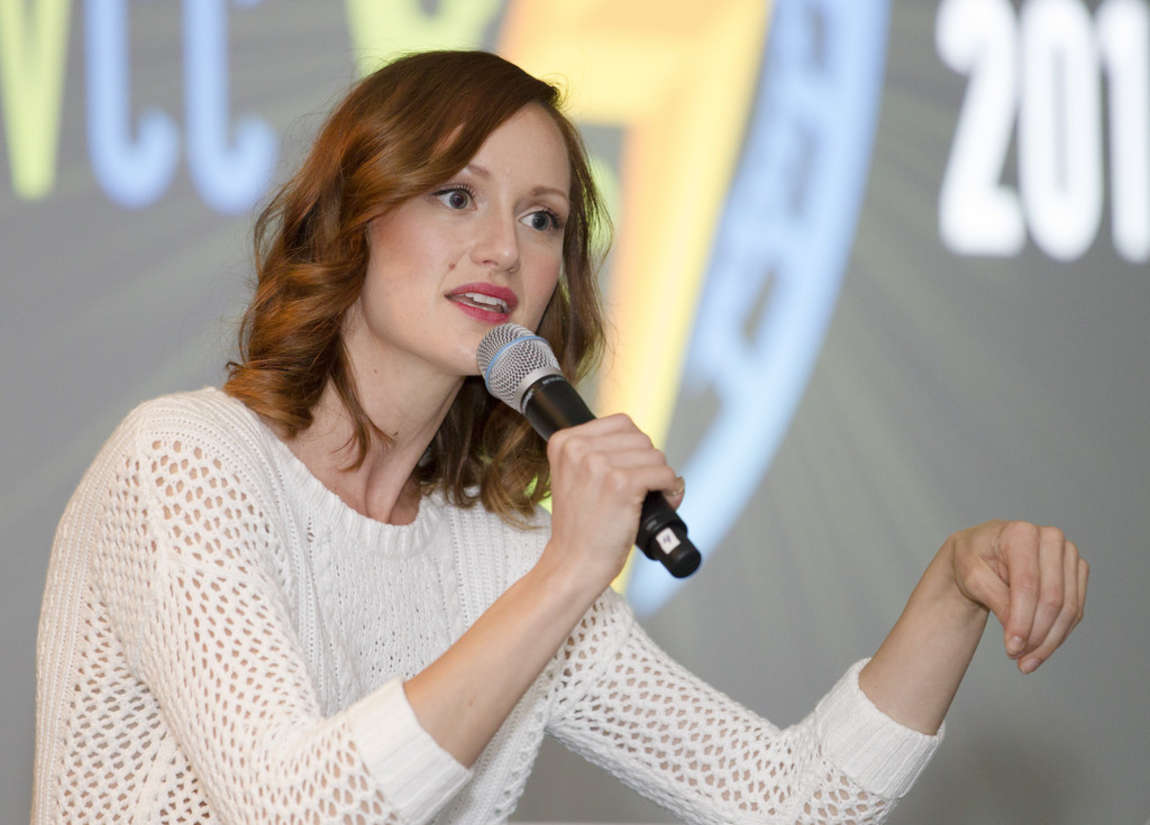 Kerry Bishe AMCs Halt And Catch Fire Panel at Comic Con in San Jose