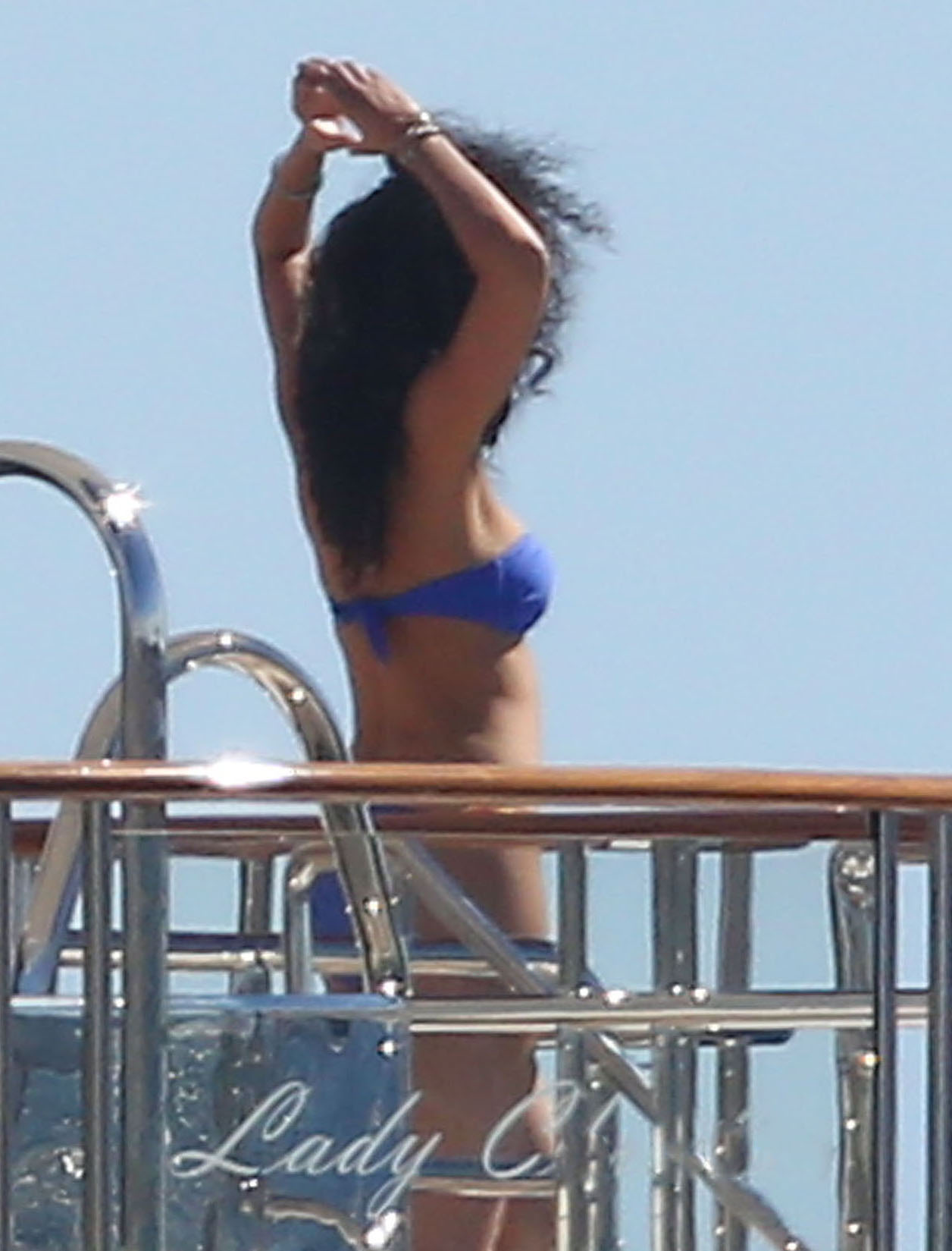 Kimora Lee in a bikini on yacht-1