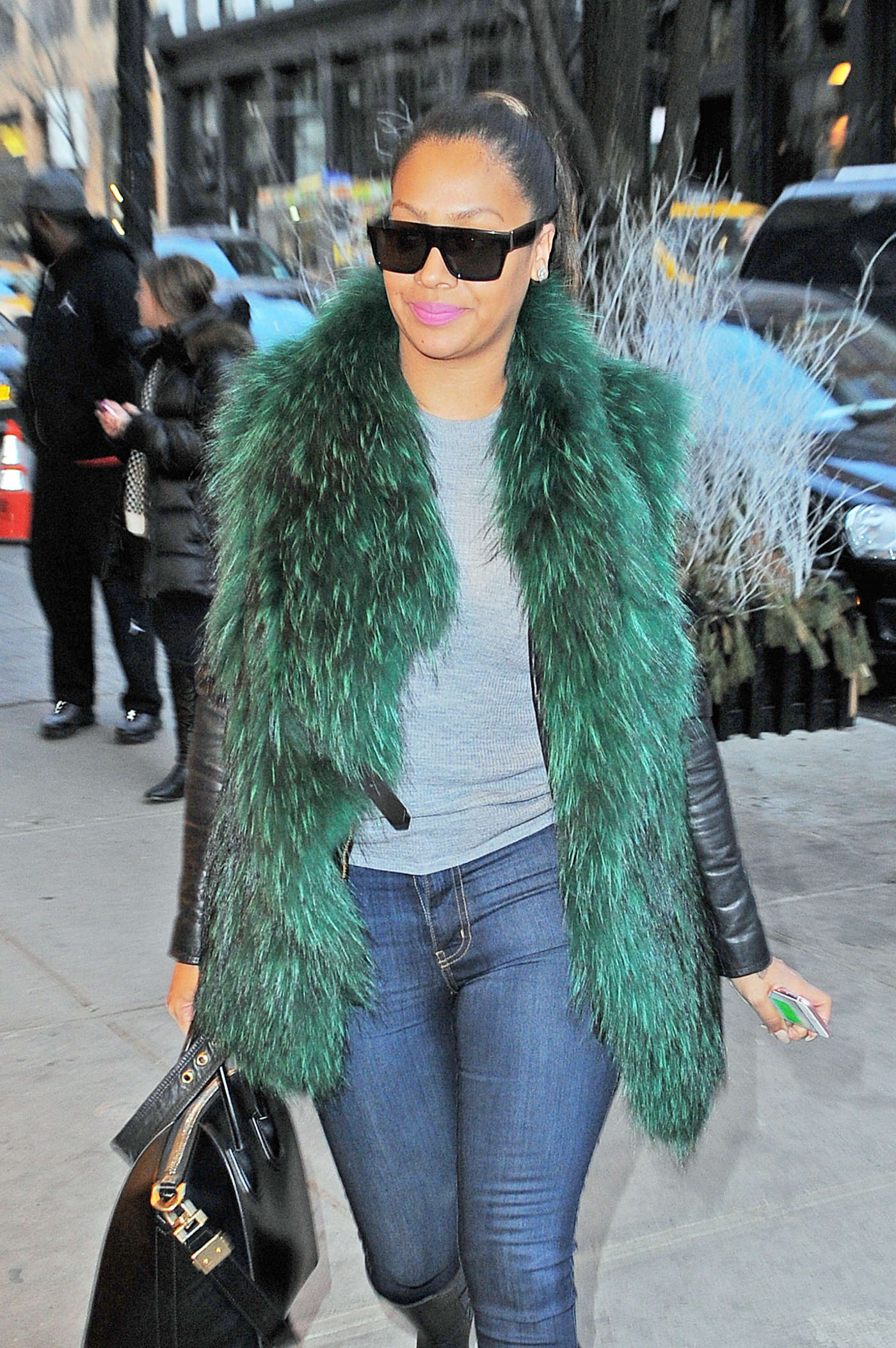 LaLa Anthony out in New York