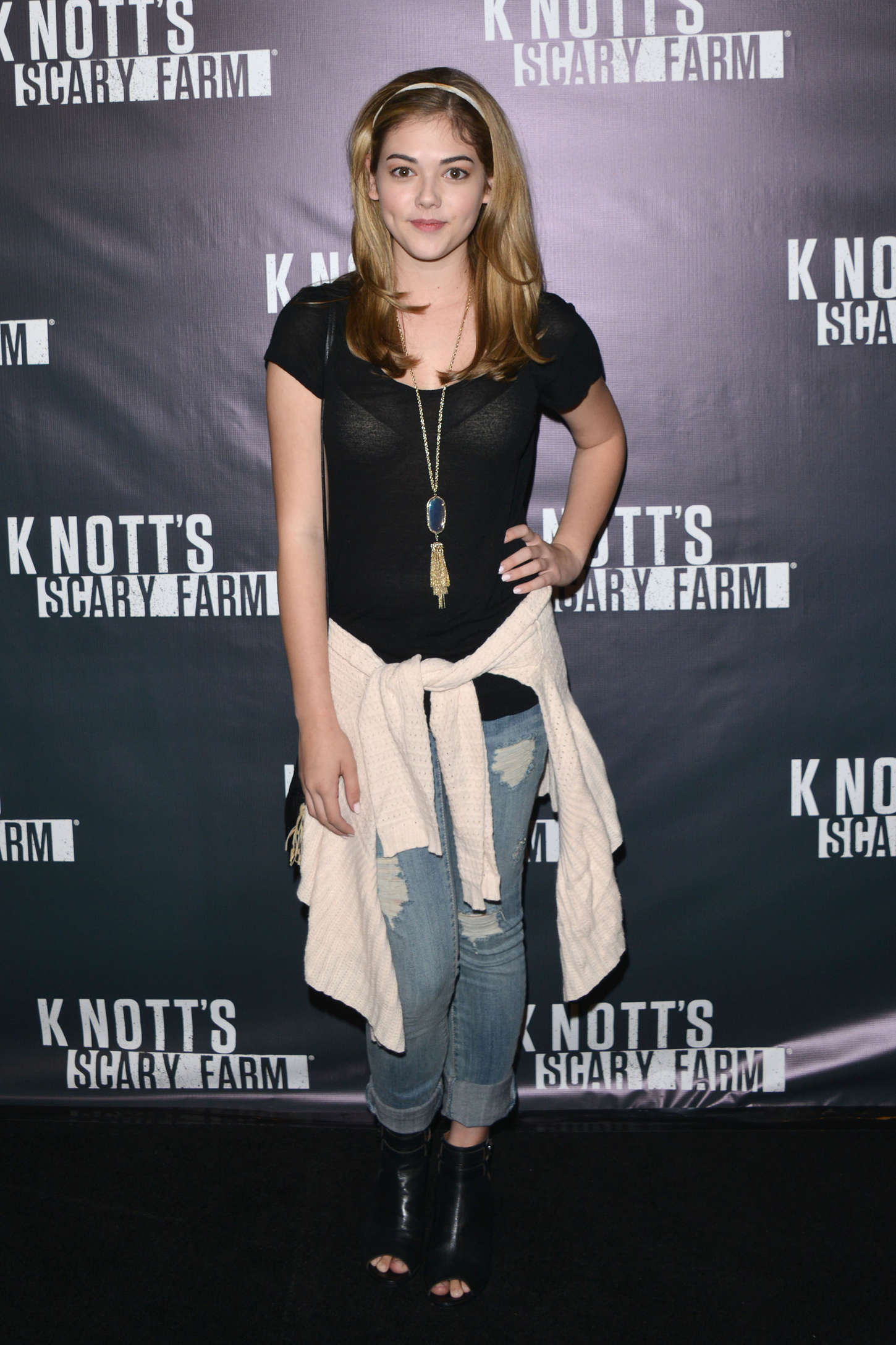 McKaley Miller Knotts Scary Farm Opening Night in Buena Park