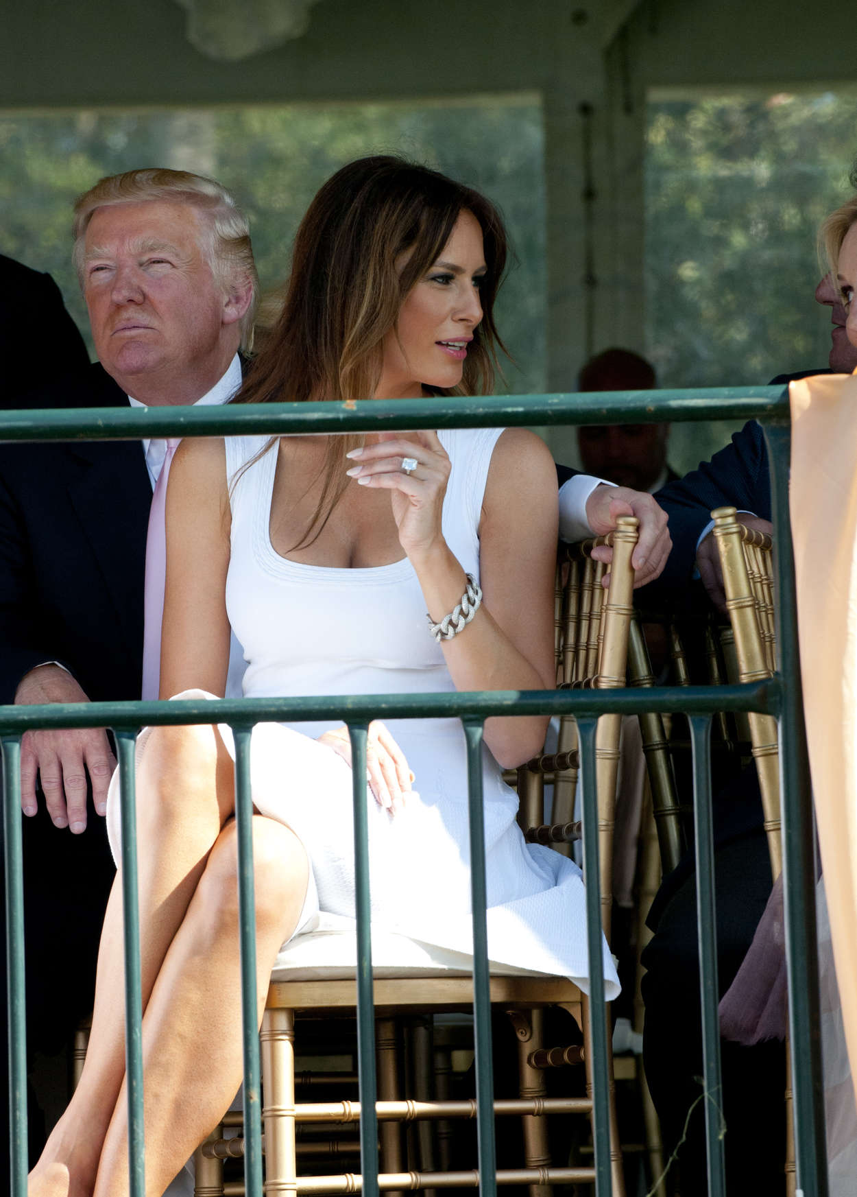 Melania Trump in Palm Beach Florida at Trump Invitational Grand Prix