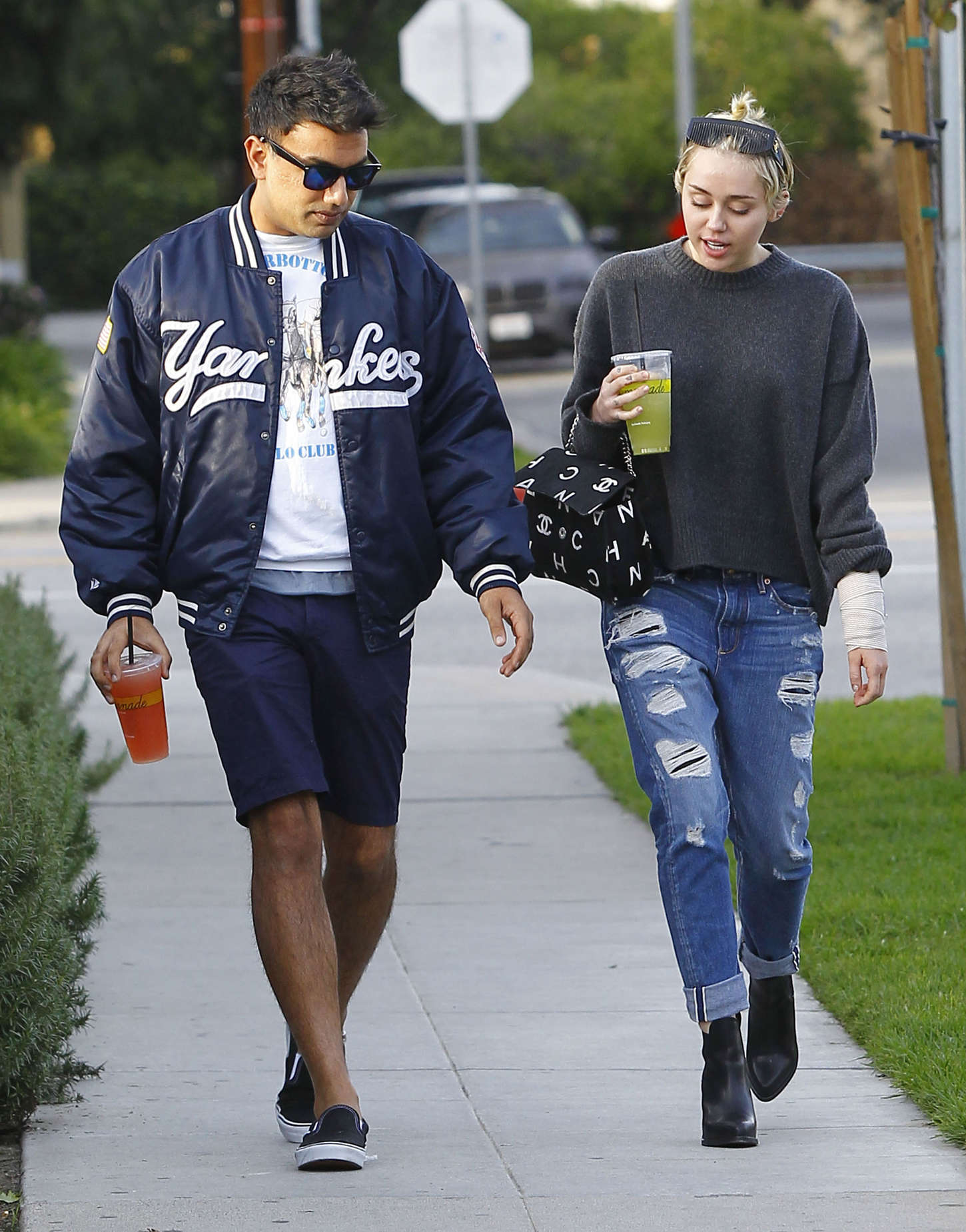 Miley Cyrus in Ripped Jeans Out in Studio City-3