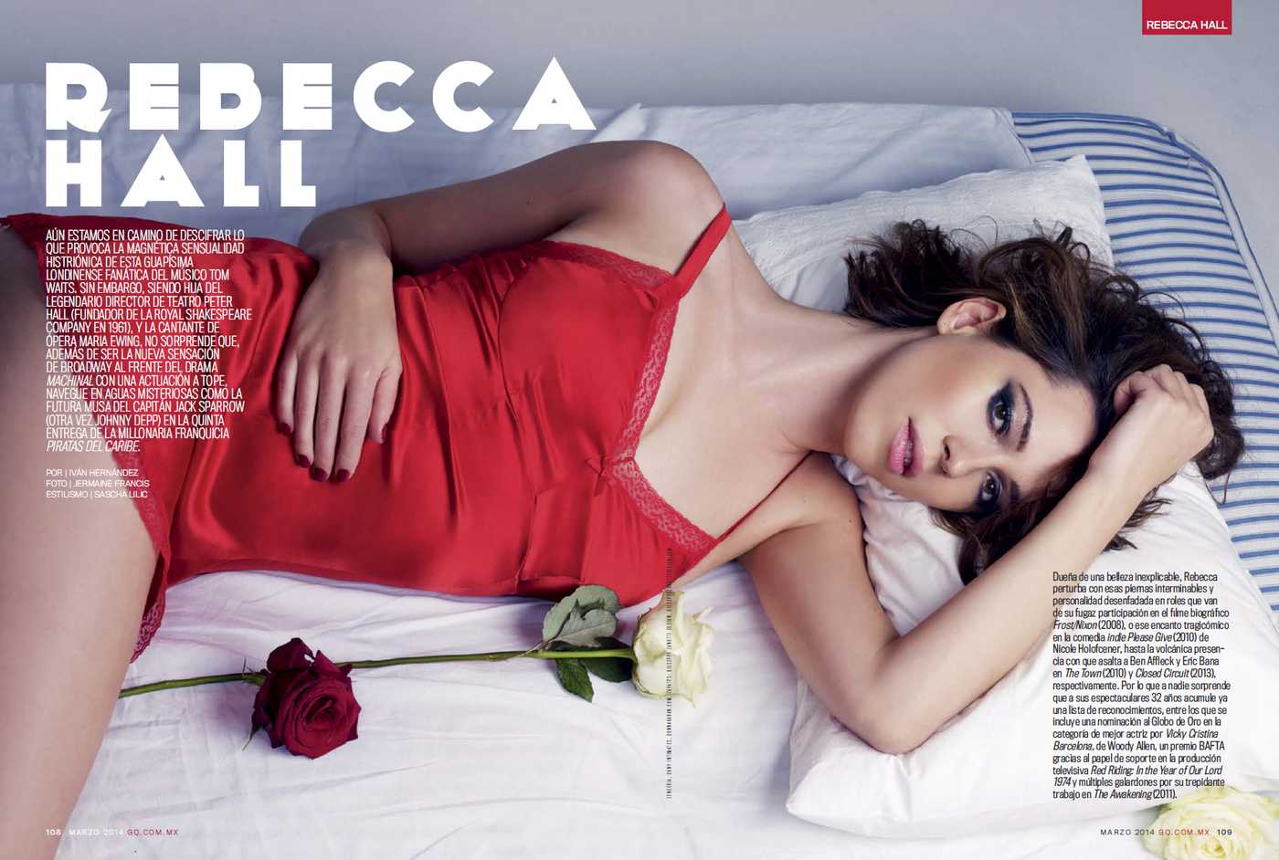 Rebecca Hall GQ Mexico Magazine