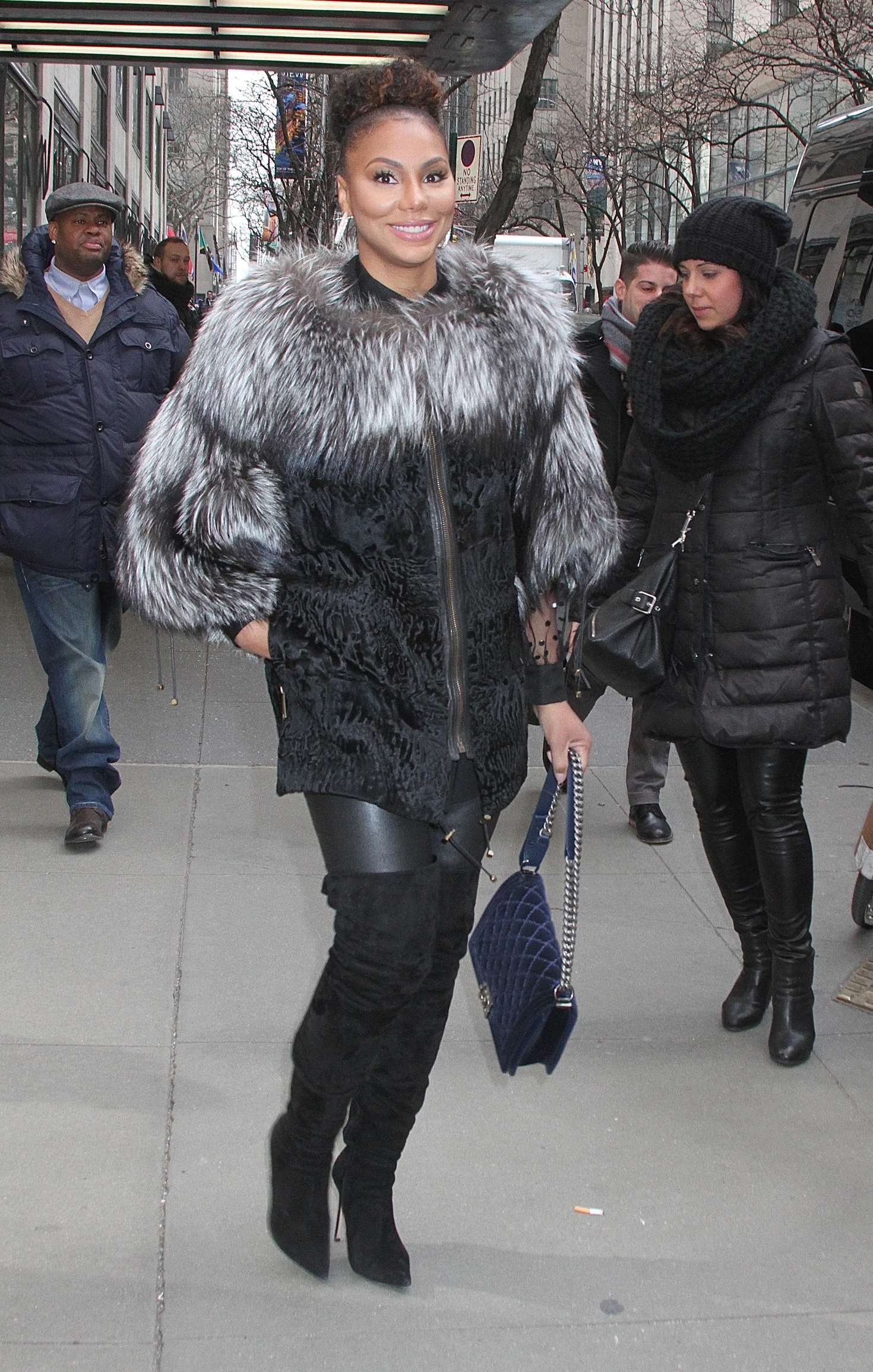 Tamar Braxton Leaving NBC Studios in New York