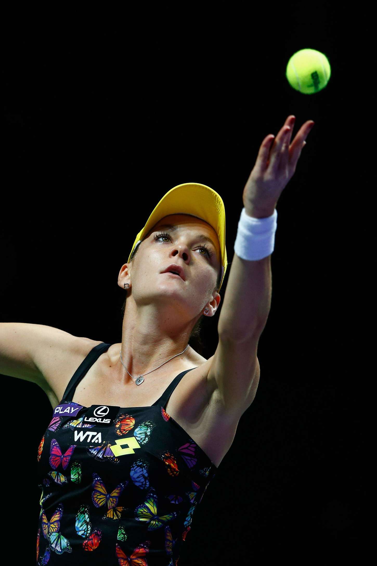 Agnieszka Radwanska at WTA Finals in Singapore-1