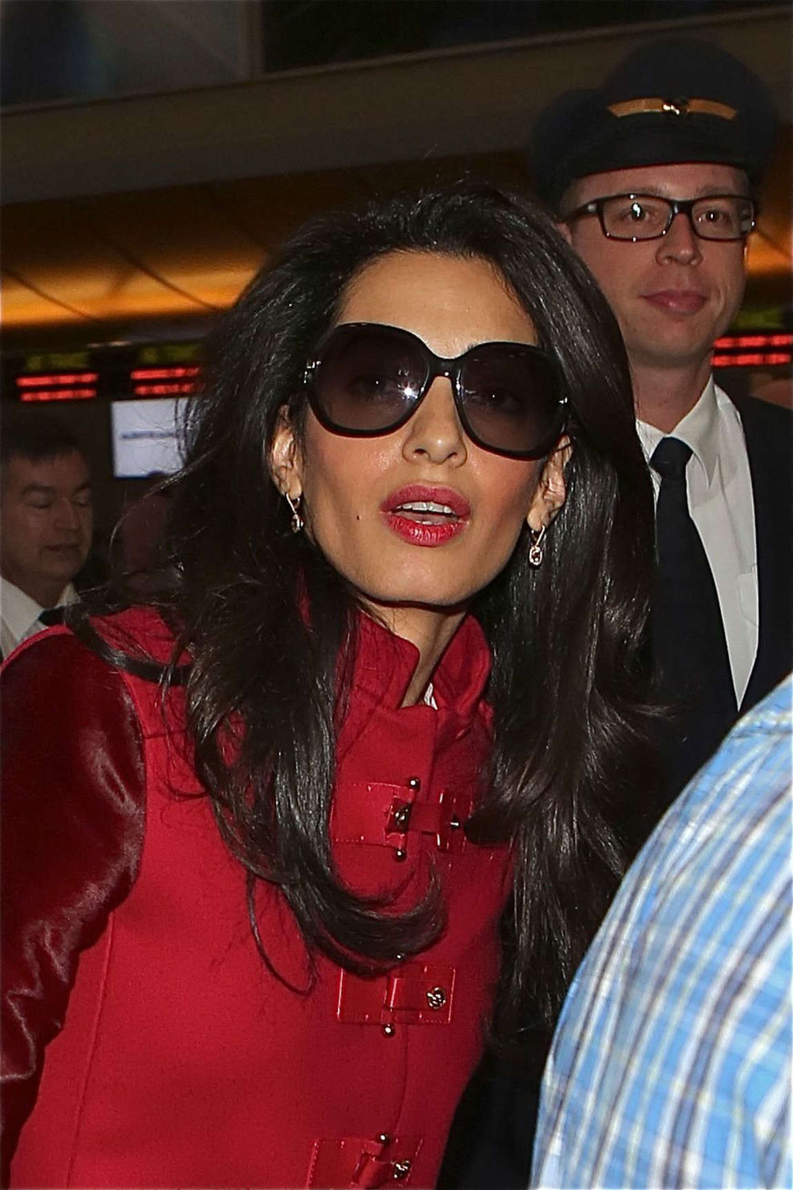 Amal Clooney at LAX Airport in Los Angeles-1