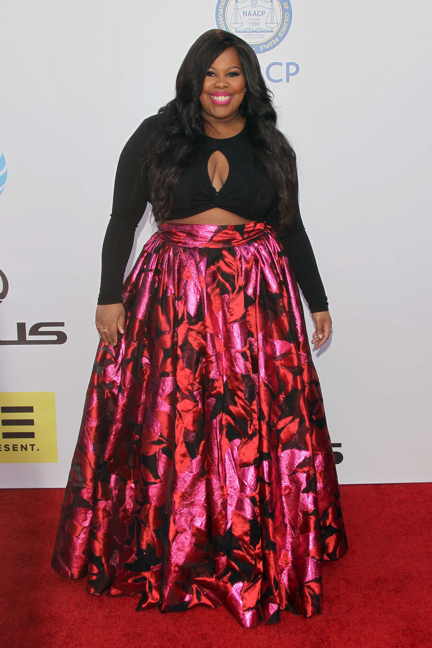 Amber Riley NAACP Image Awards in Pasadena