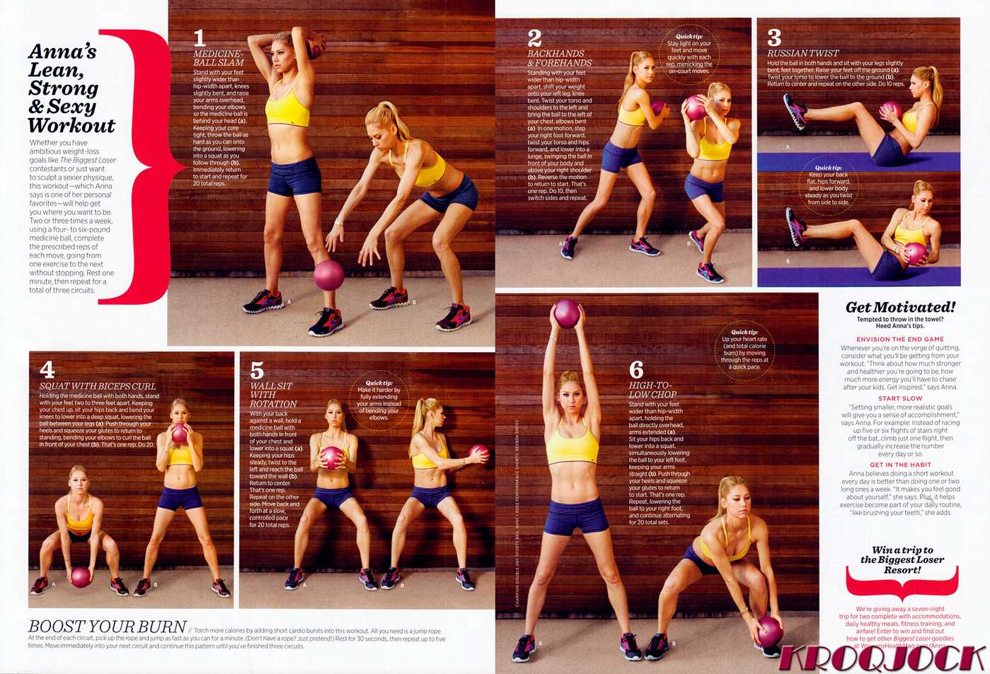 Anna Kournikova Womens Health Magazine