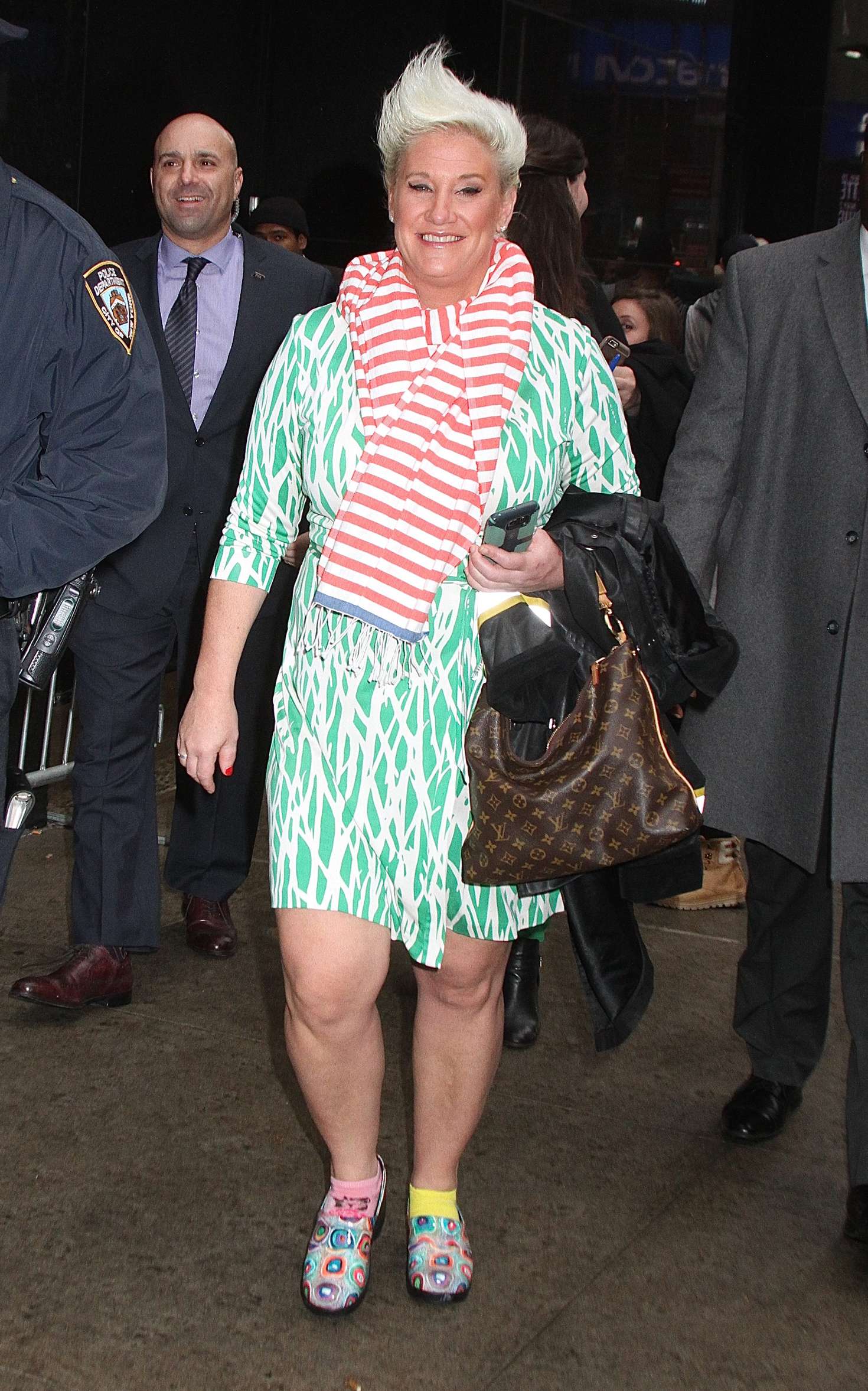 Anne Burrell Leaving Good Morning America in New York-1