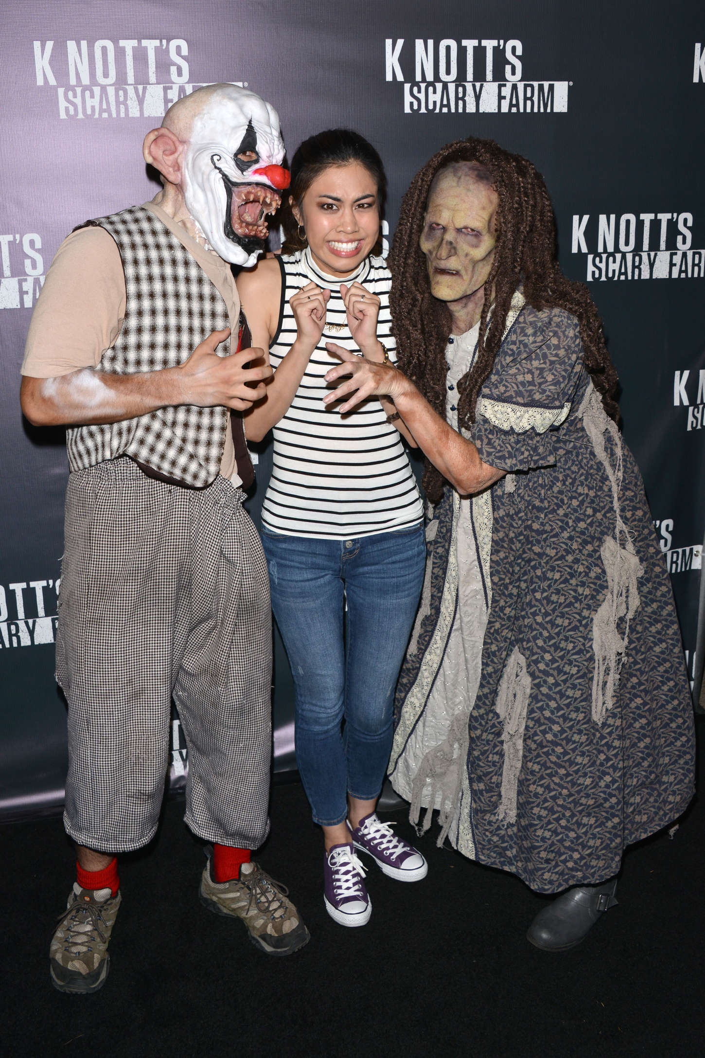 Ashley Argota Knotts Scary Farm Opening Night in Buena Park