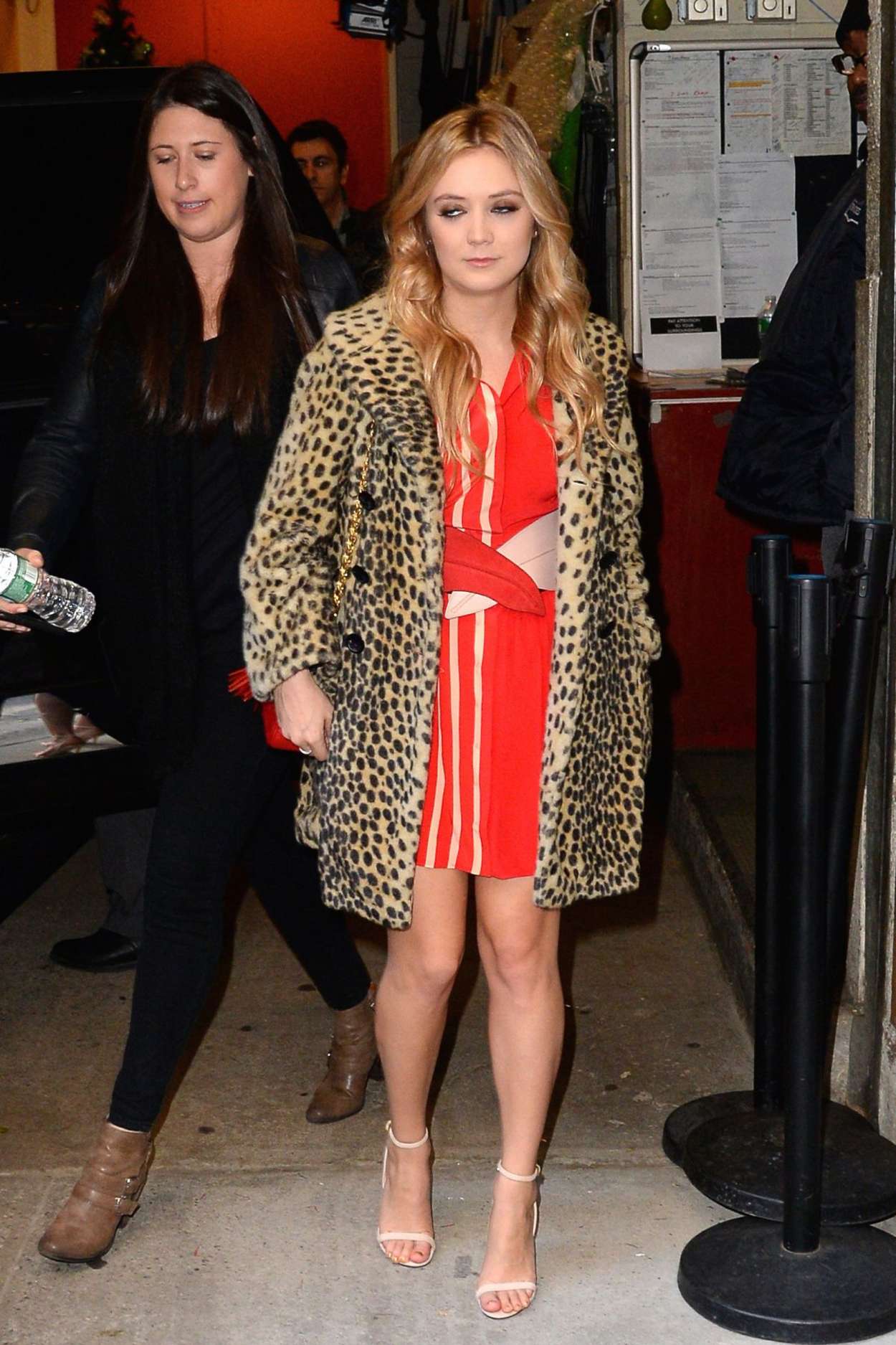 Billie Lourd Leaves Live With Kelly and Michale in New York