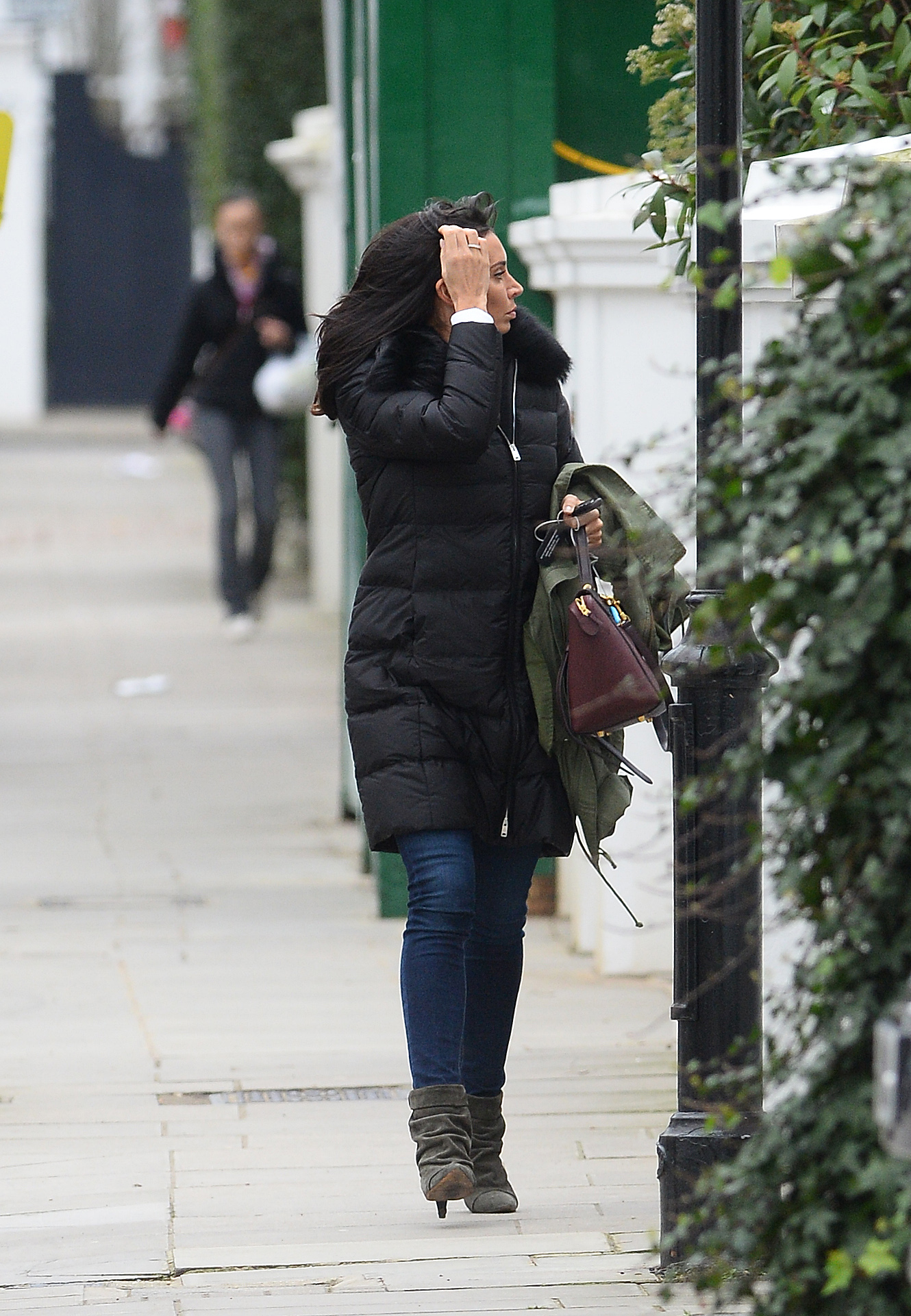 Christine Bleakley Arriving at her home in London-1