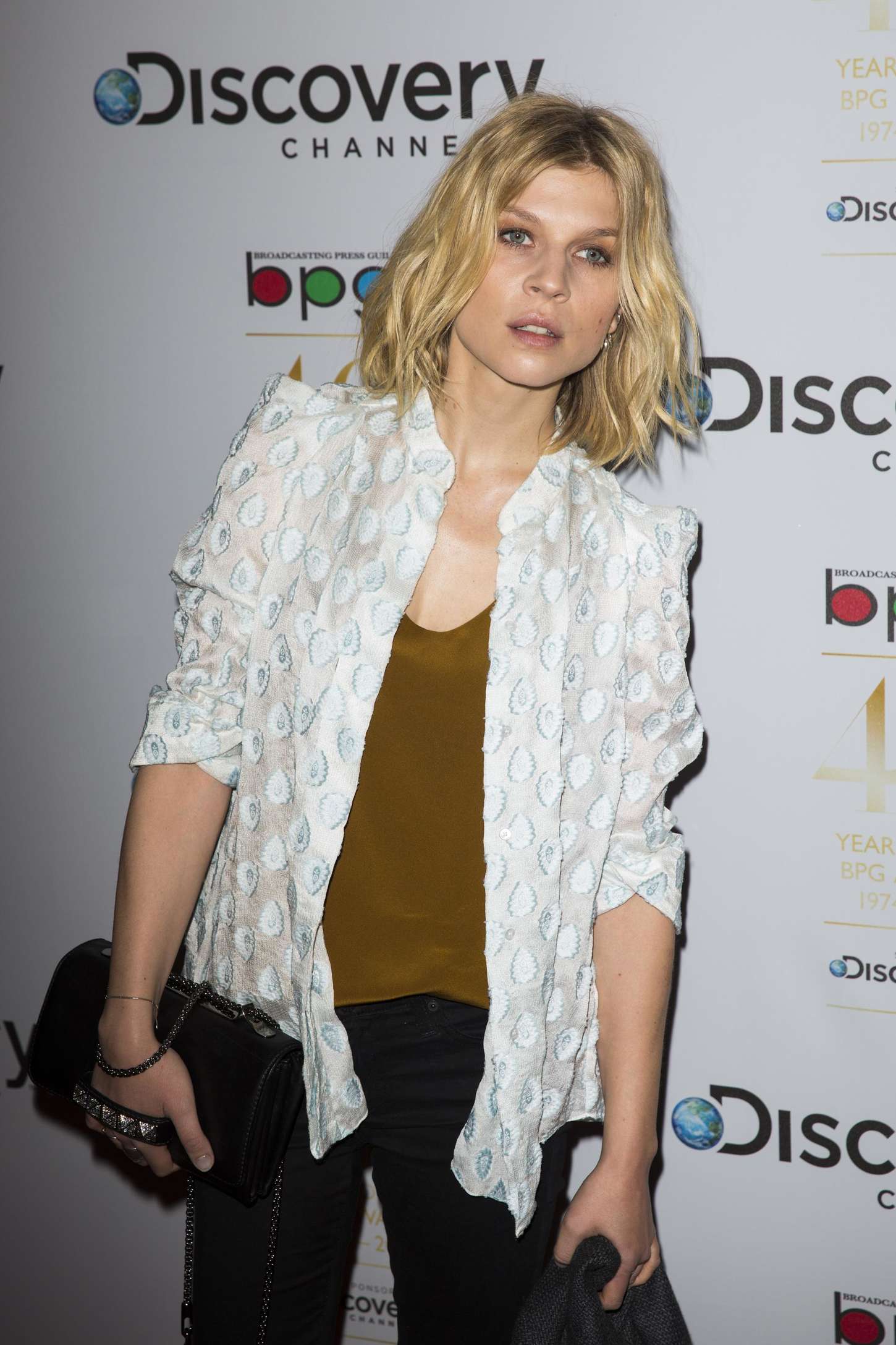 Clemence Poesy Broadcasting Press Guild Awards at Theatre Royal in London