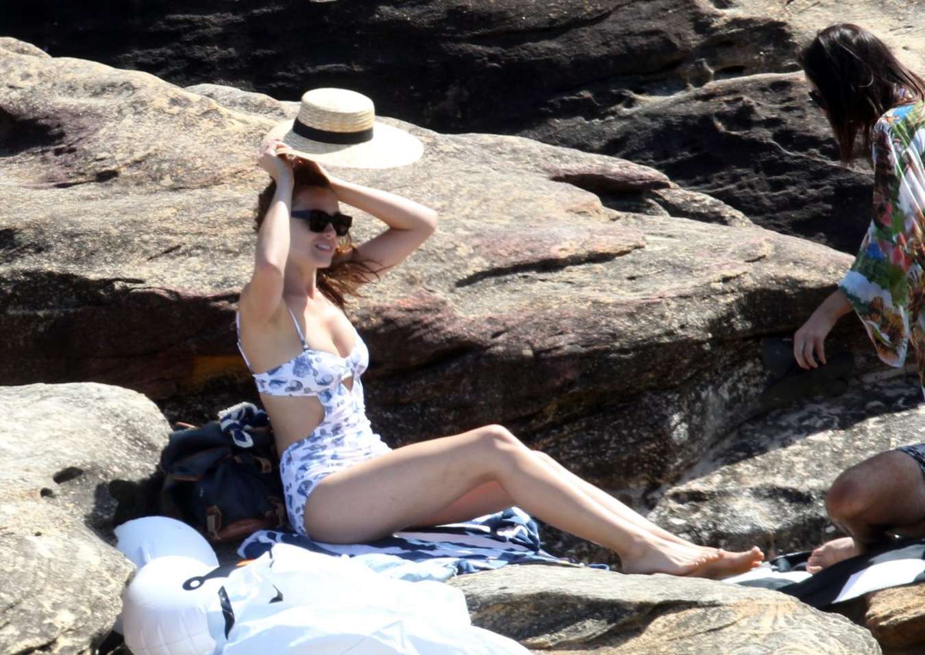 Demi Harman Wearing Swimsuit at a Beach in Sydney