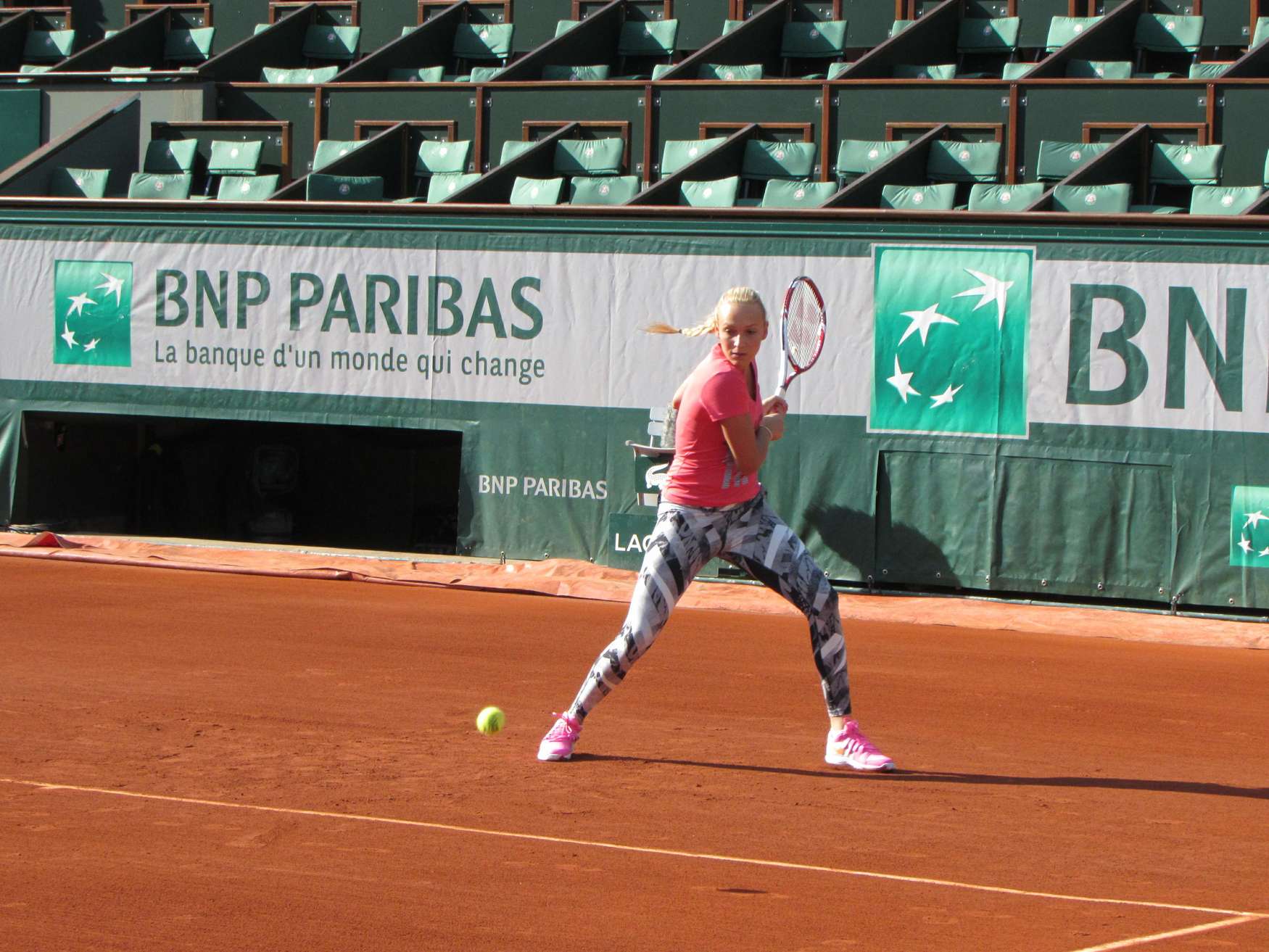 Donna Vekic French Open training session