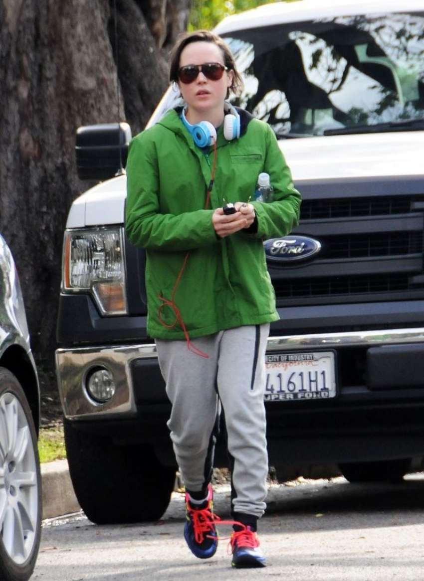 Ellen Page Leaving a Gym in Los Angeles