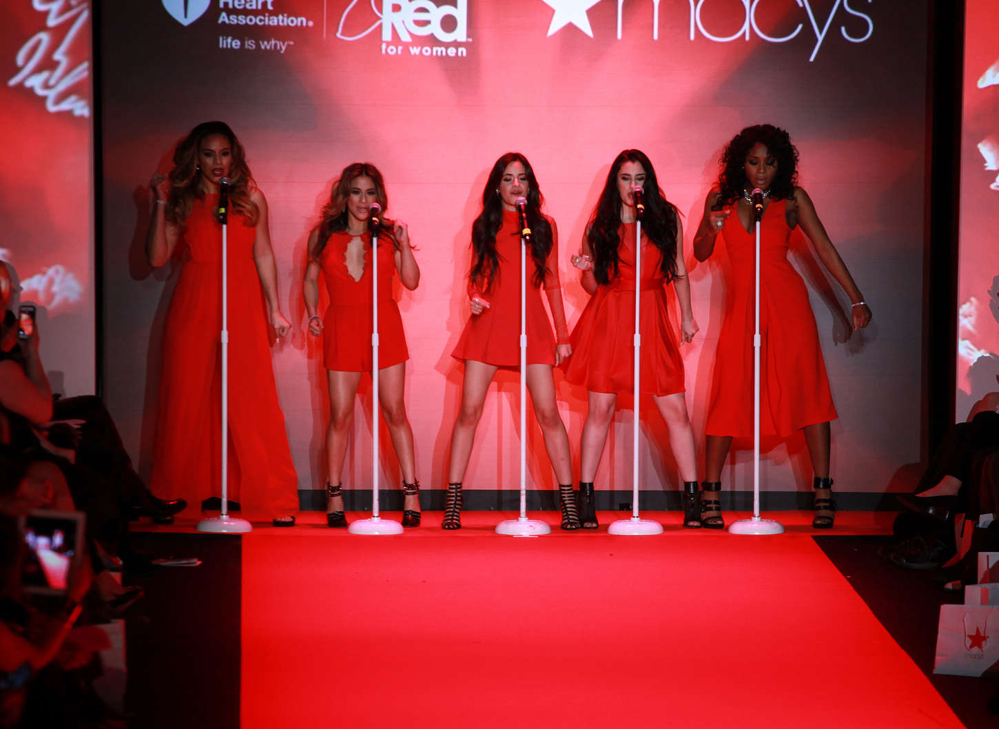 Fifth Harmony Go Red For Women Red Dress Collection in New York-1