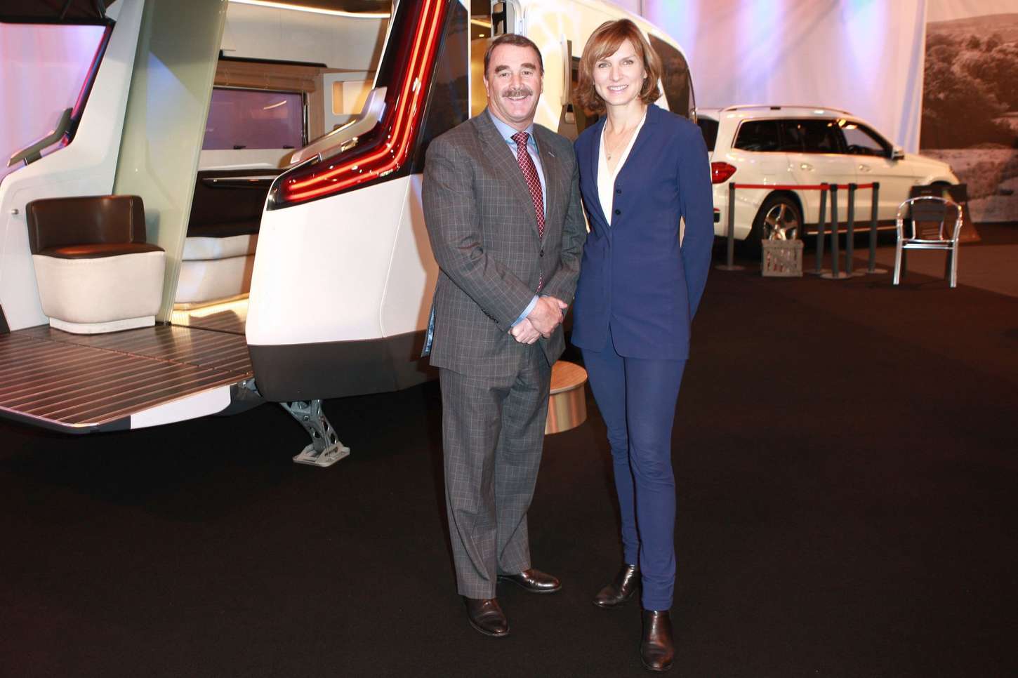 Fiona Bruce at Caravan Exhibition Show Birmingham-1