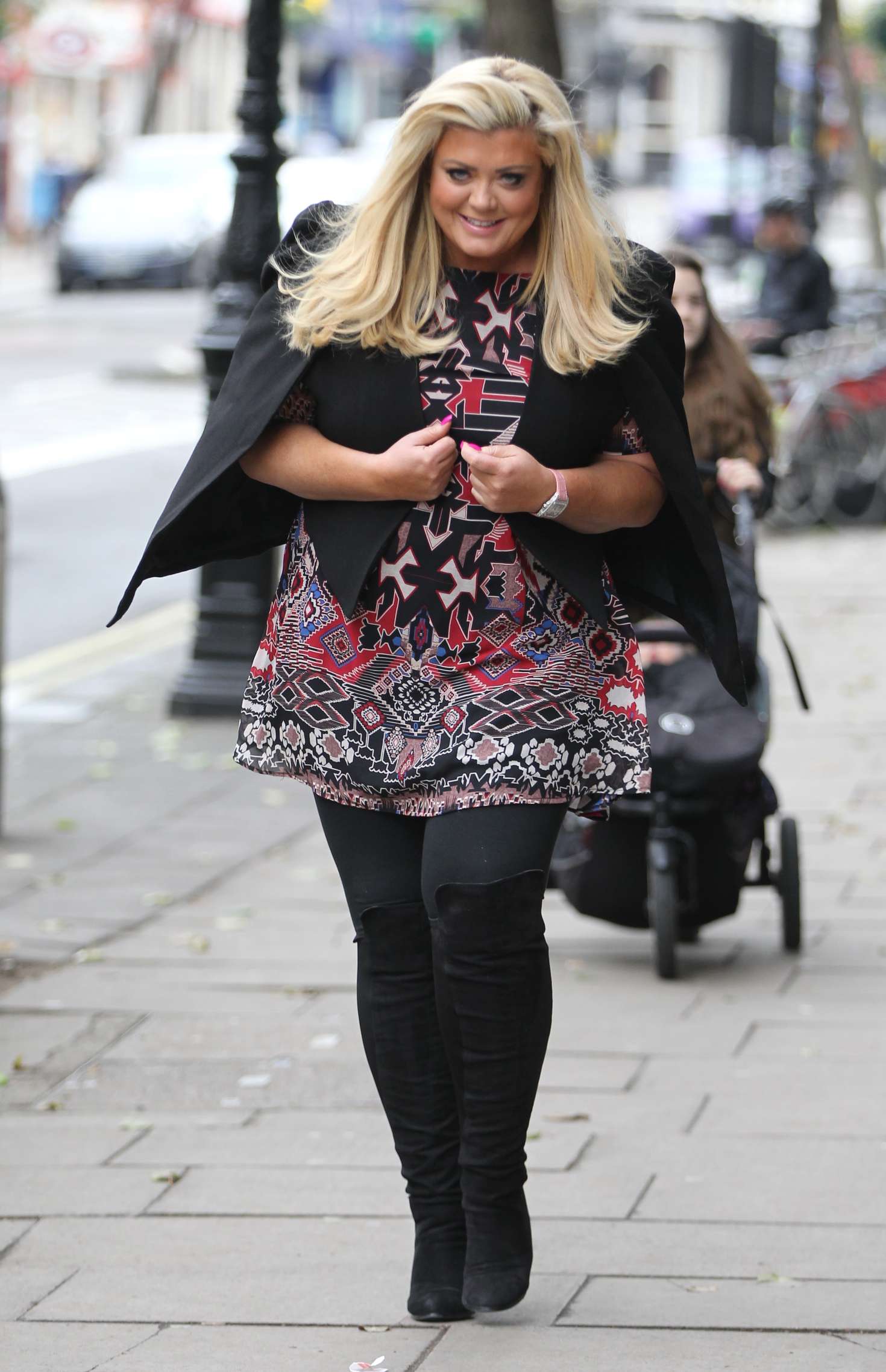 Gemma Collins go out in West London