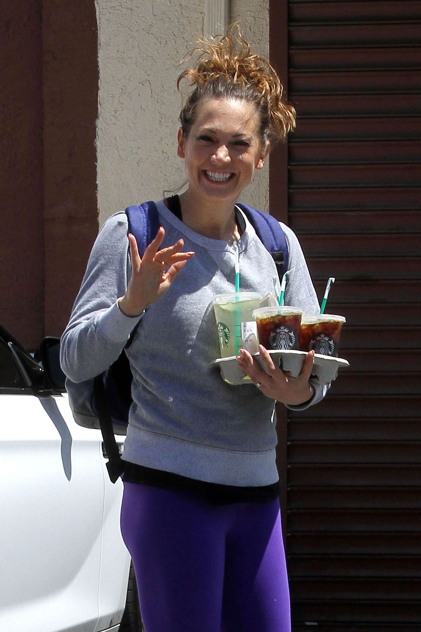 Ginger Zee at Dancing With The Stars dance rehearsal studio in Hollywood-1