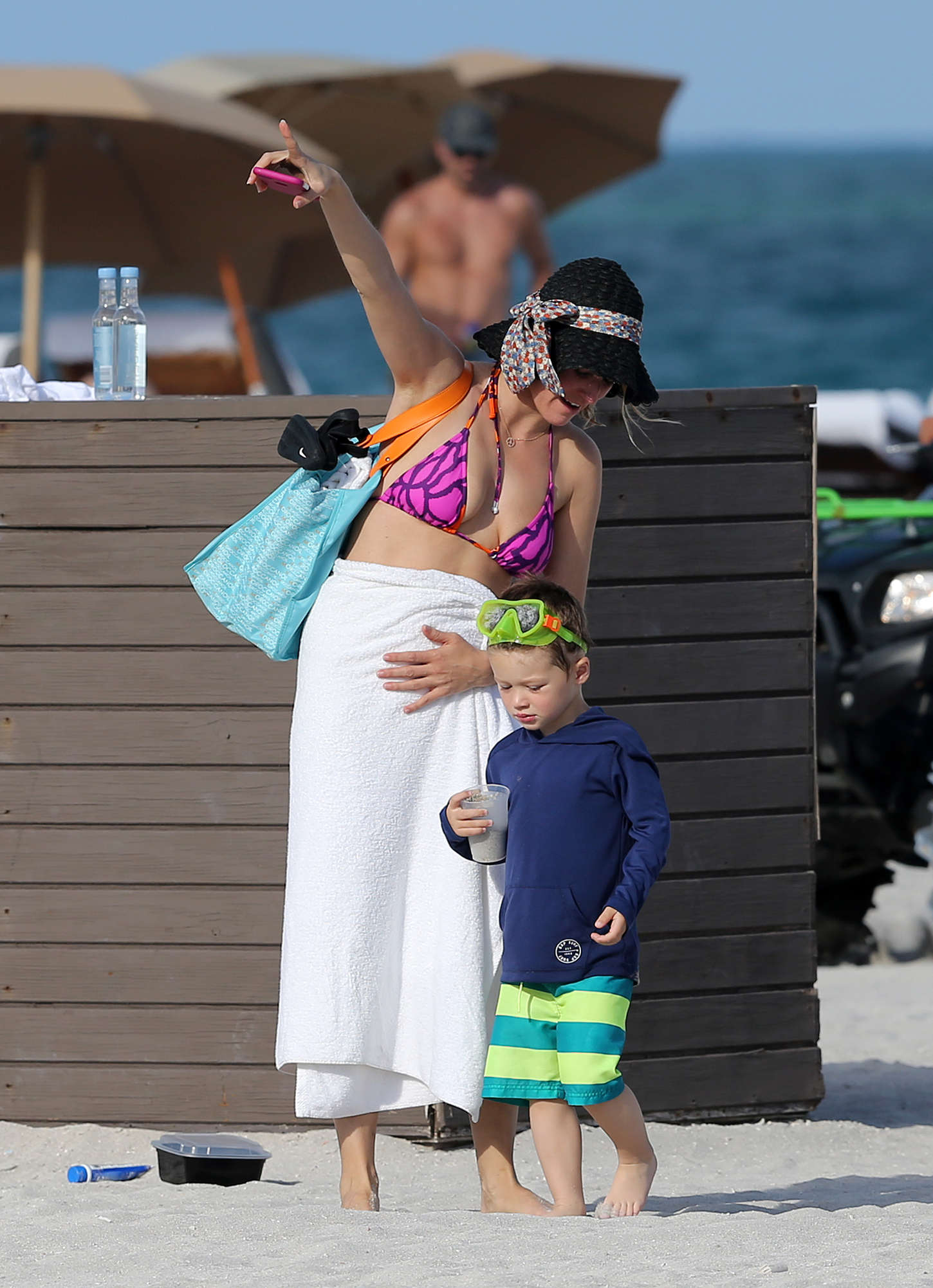 Jewel Kilcher in Bikini Top out in Miami