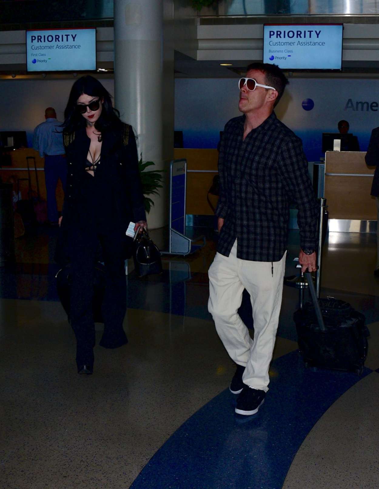 Kat Von D Arrives at LAX Airport in Los Angeles