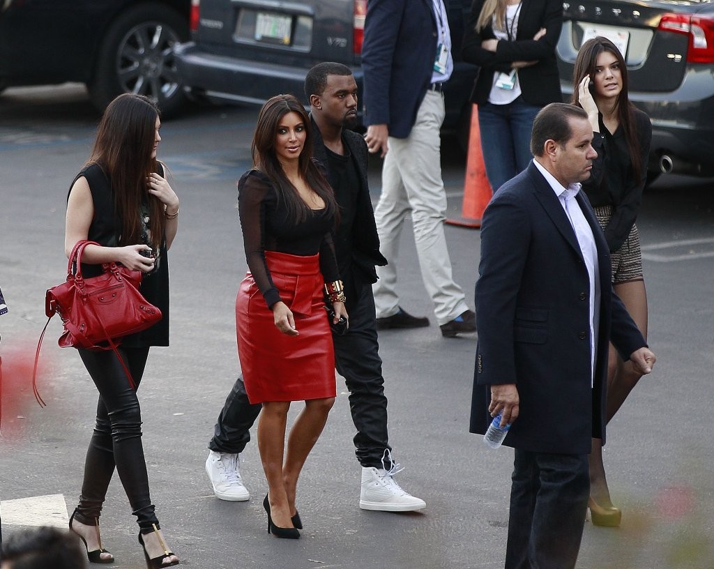 Kendal Jenner And Kim Kardashian at X-Factor taping in Los Angeles-1