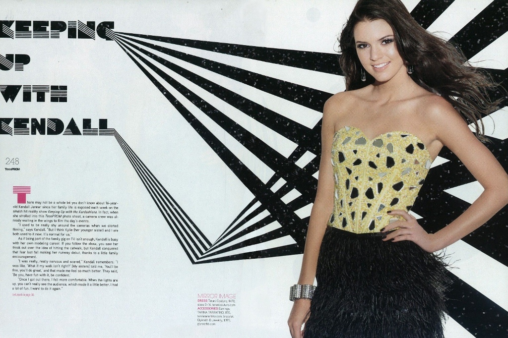 Kendall Jenner in TeenPROM Magazine