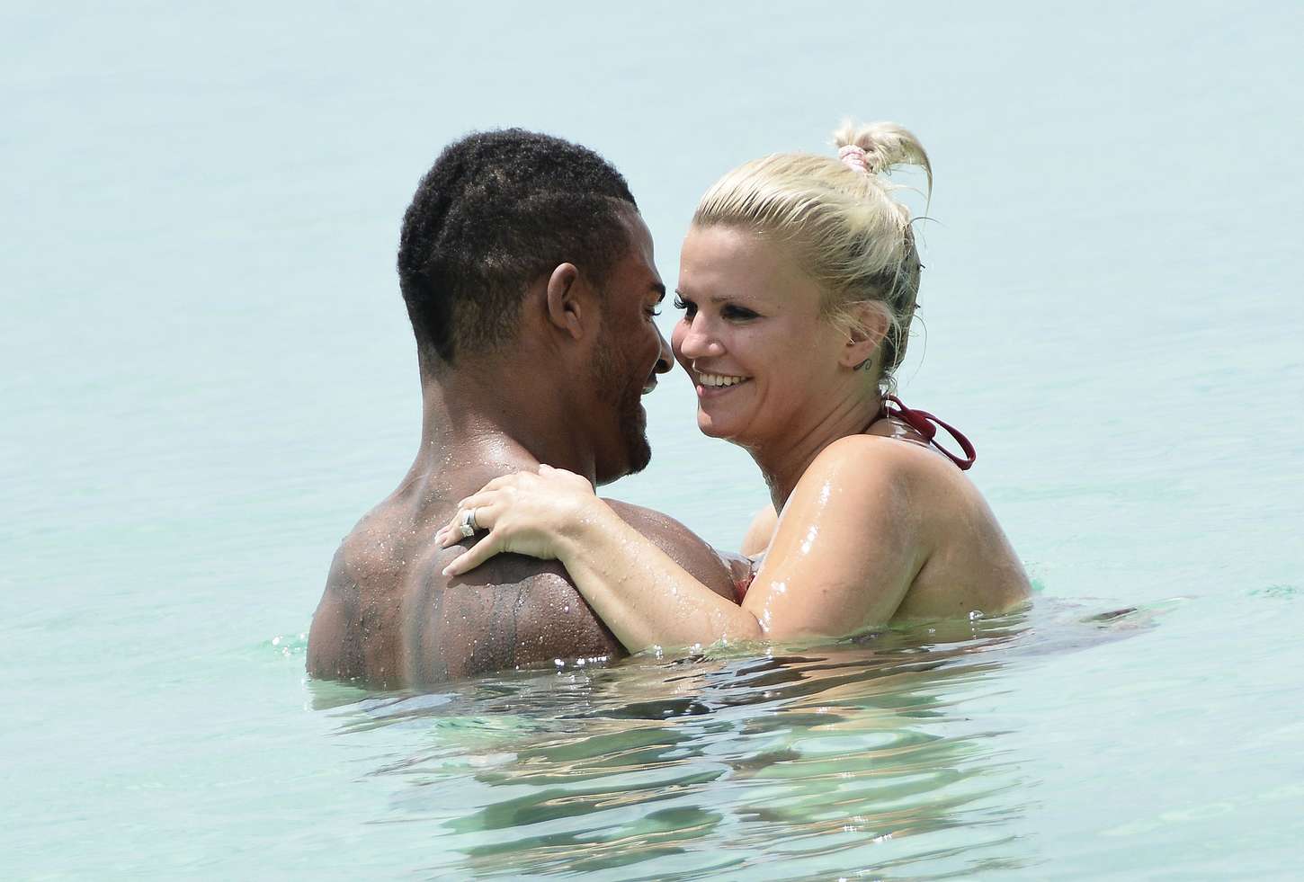 Kerry Katona Wearing Bikini in Barbados