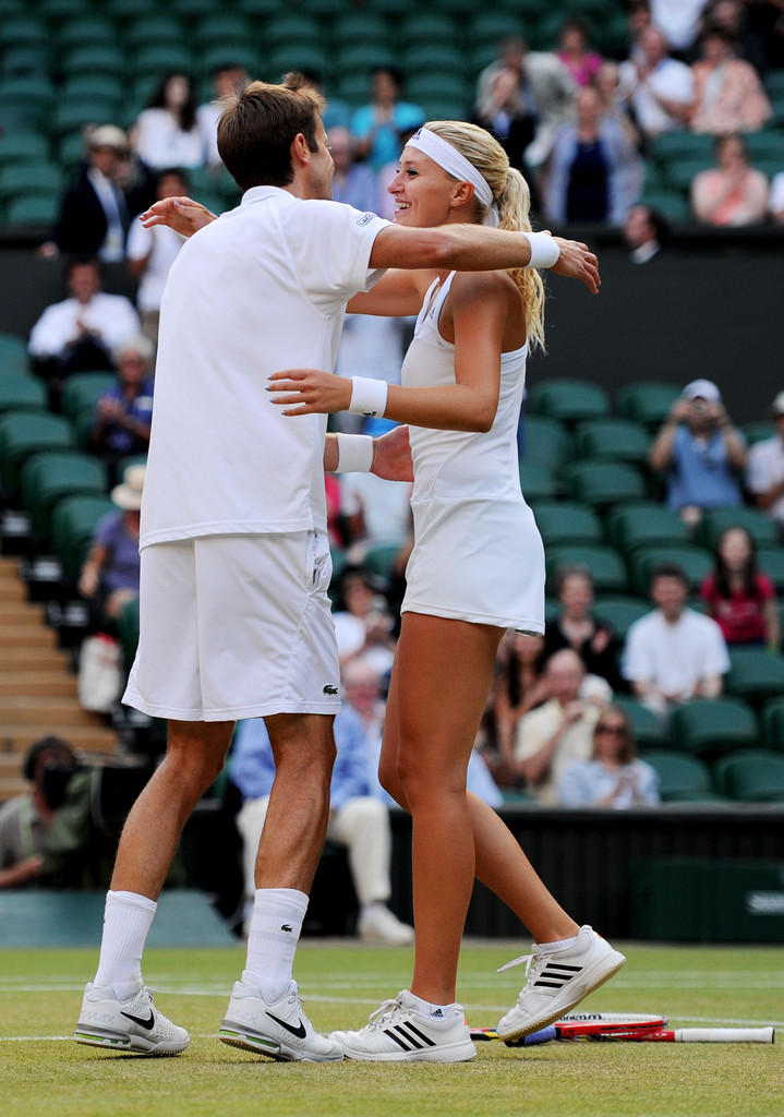 Kristina Mladenovic Wimbledon Mixed Doubles Final-1