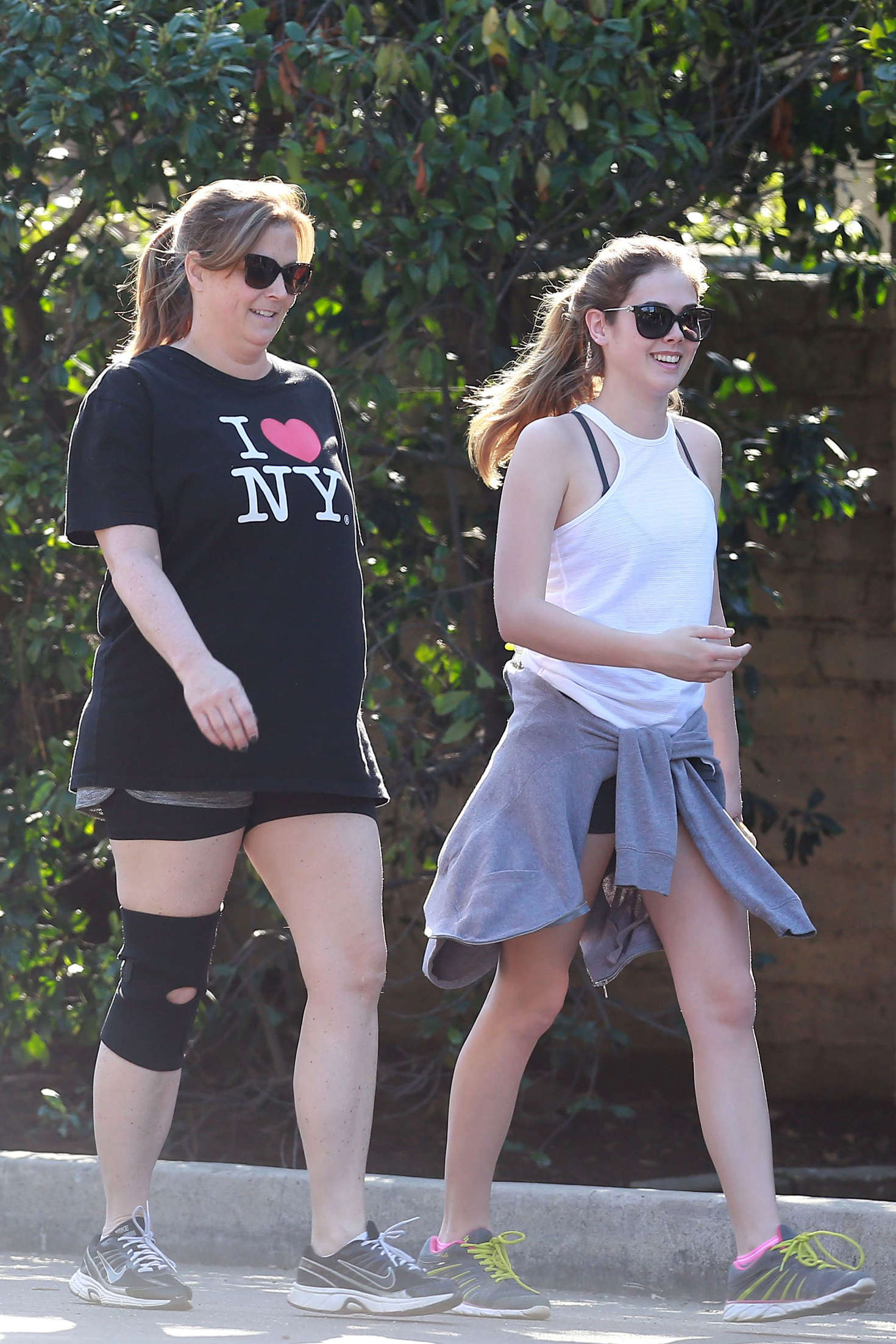 McKaley Miller with her mother near Coldwater Park in Los Angeles-1