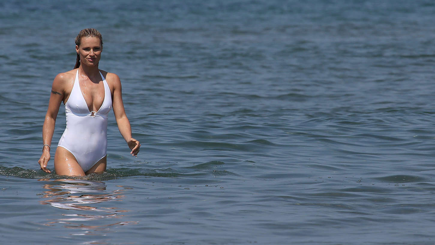 Michelle Hunziker Swimsuit