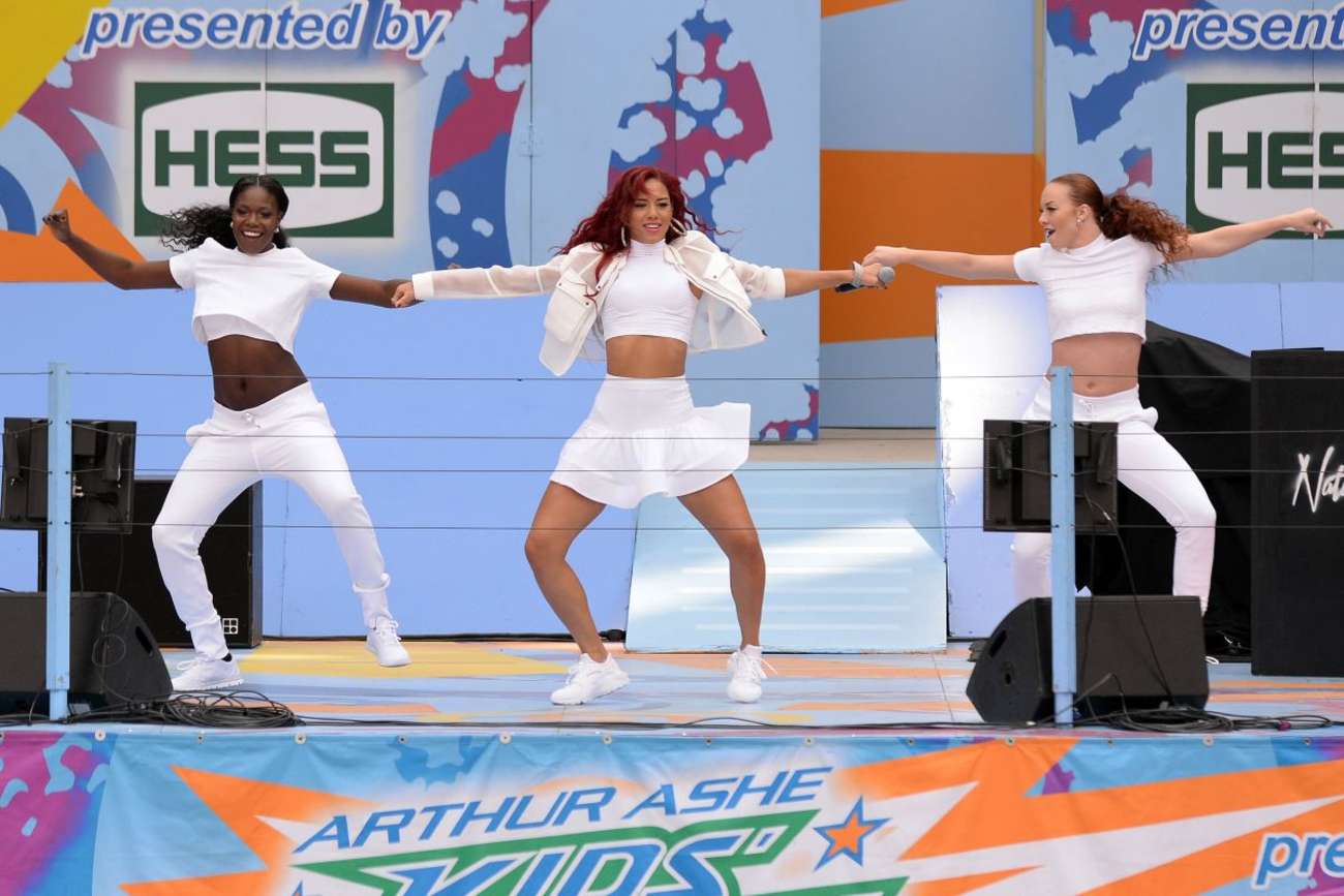 Natalie La Rose US Open Arthur Ashe Kids Day in New York