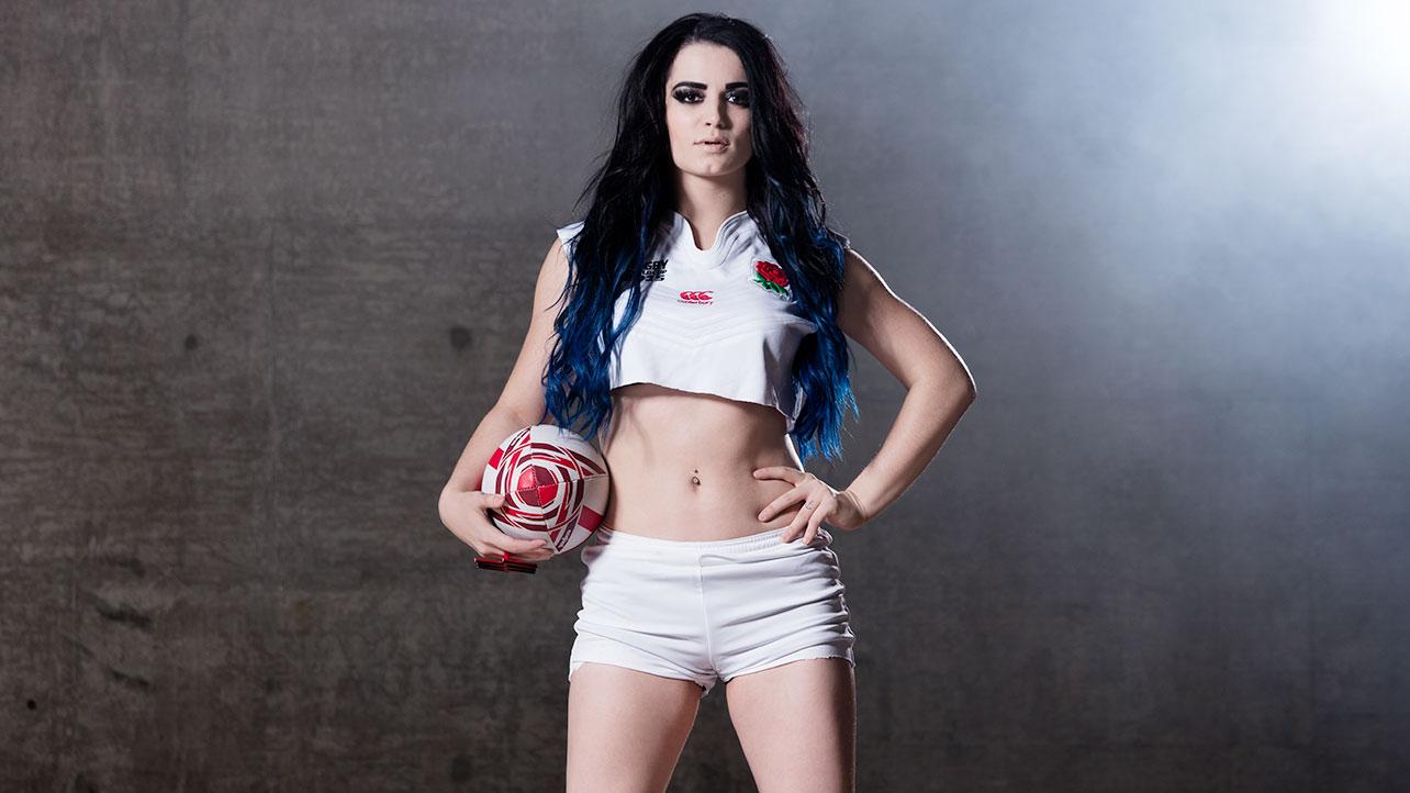 Paige WWE Rugby World Cup Divas Photoshoot-1