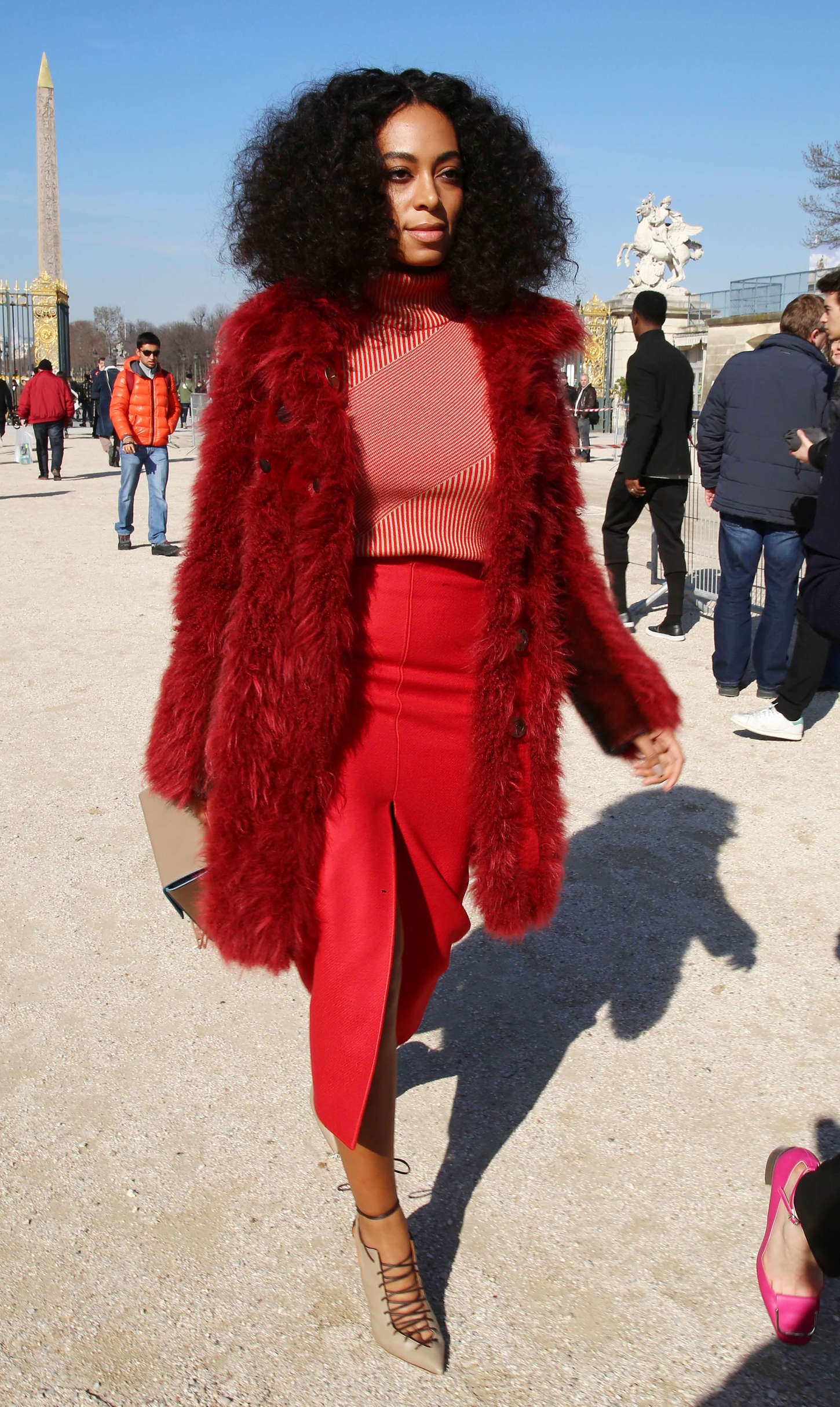 Solange Knowles Carven Fashion Show in Paris-1